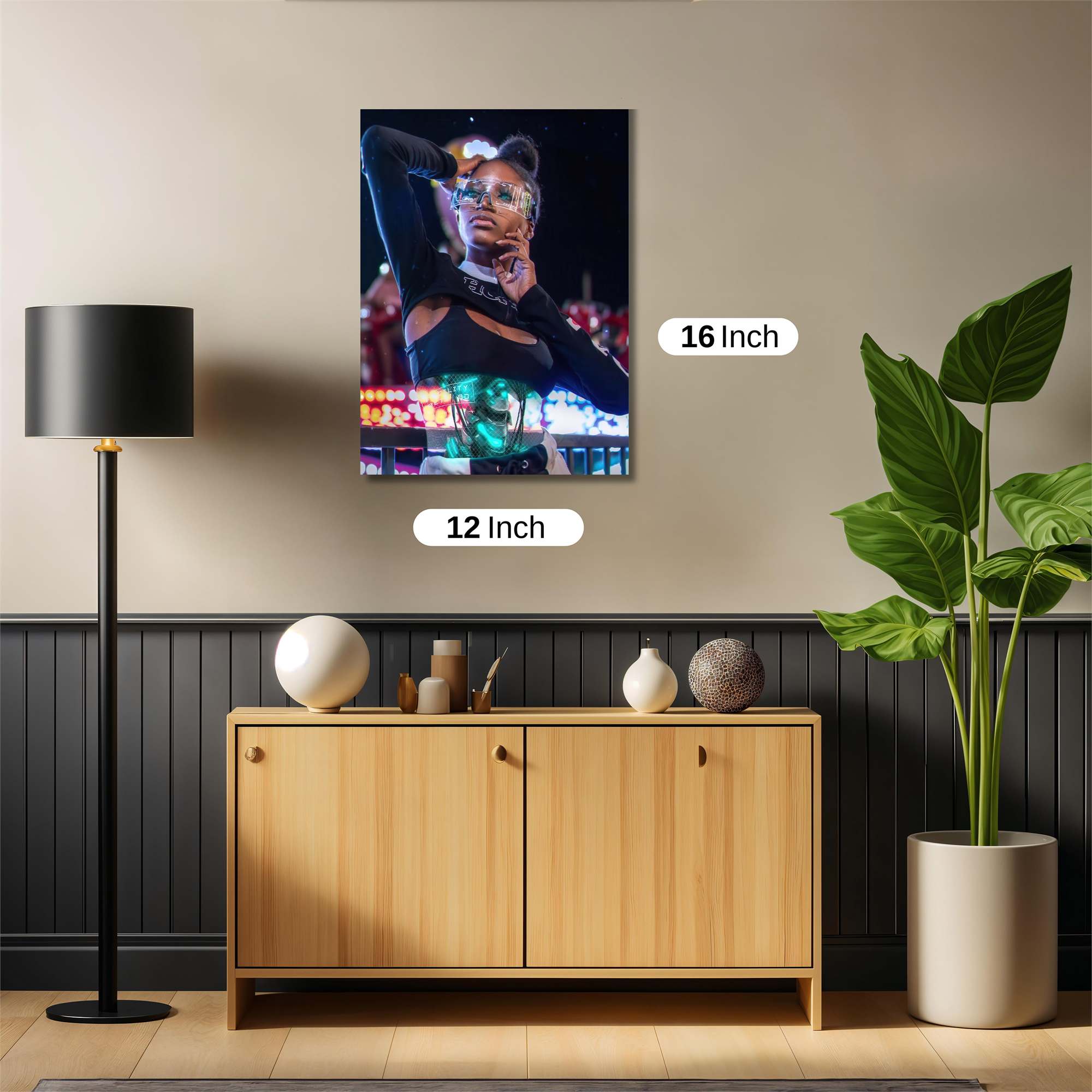 Futuristic Elegance Safe Wall Magnetic / M