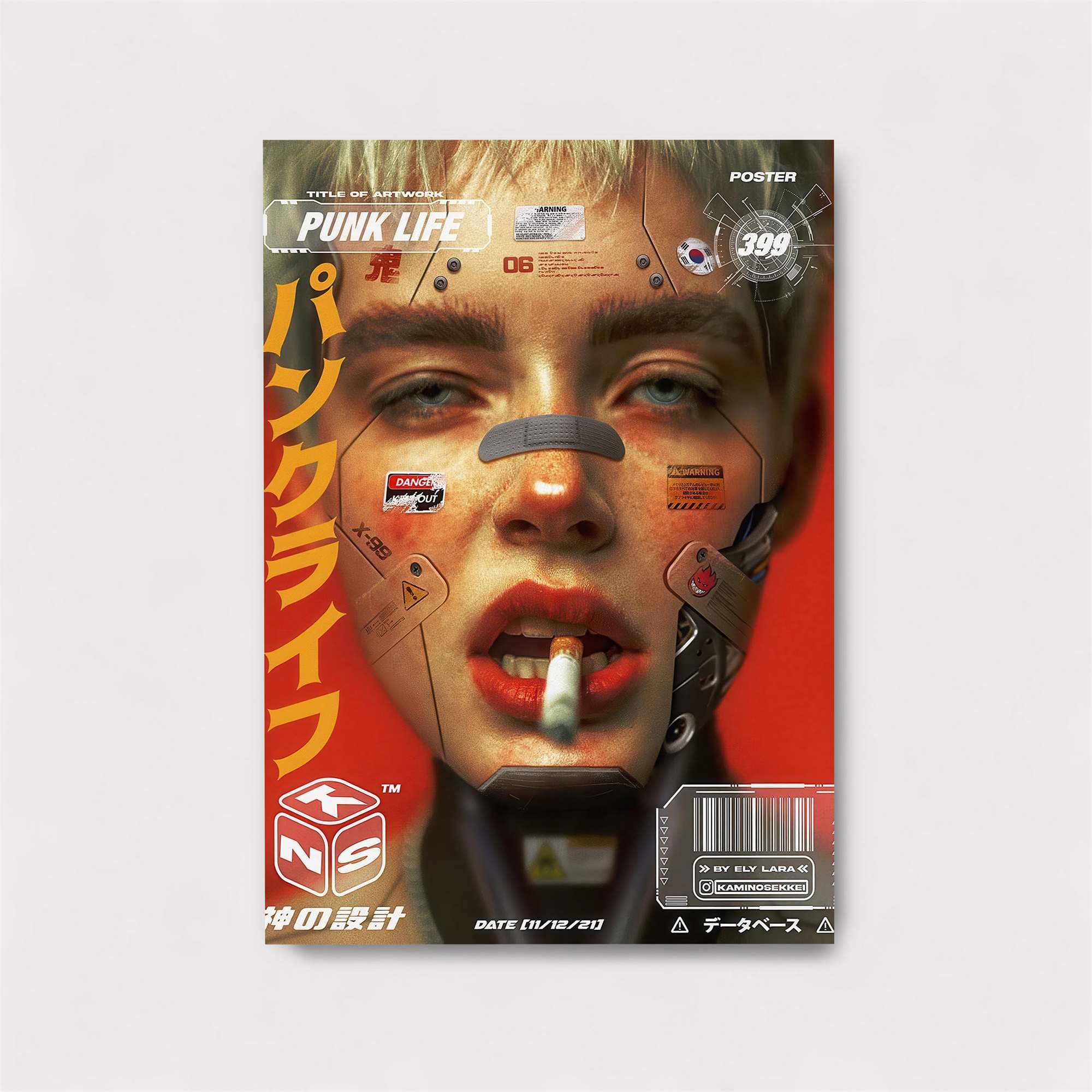 Cyber Rebellion Safe Wall Magnetic / M