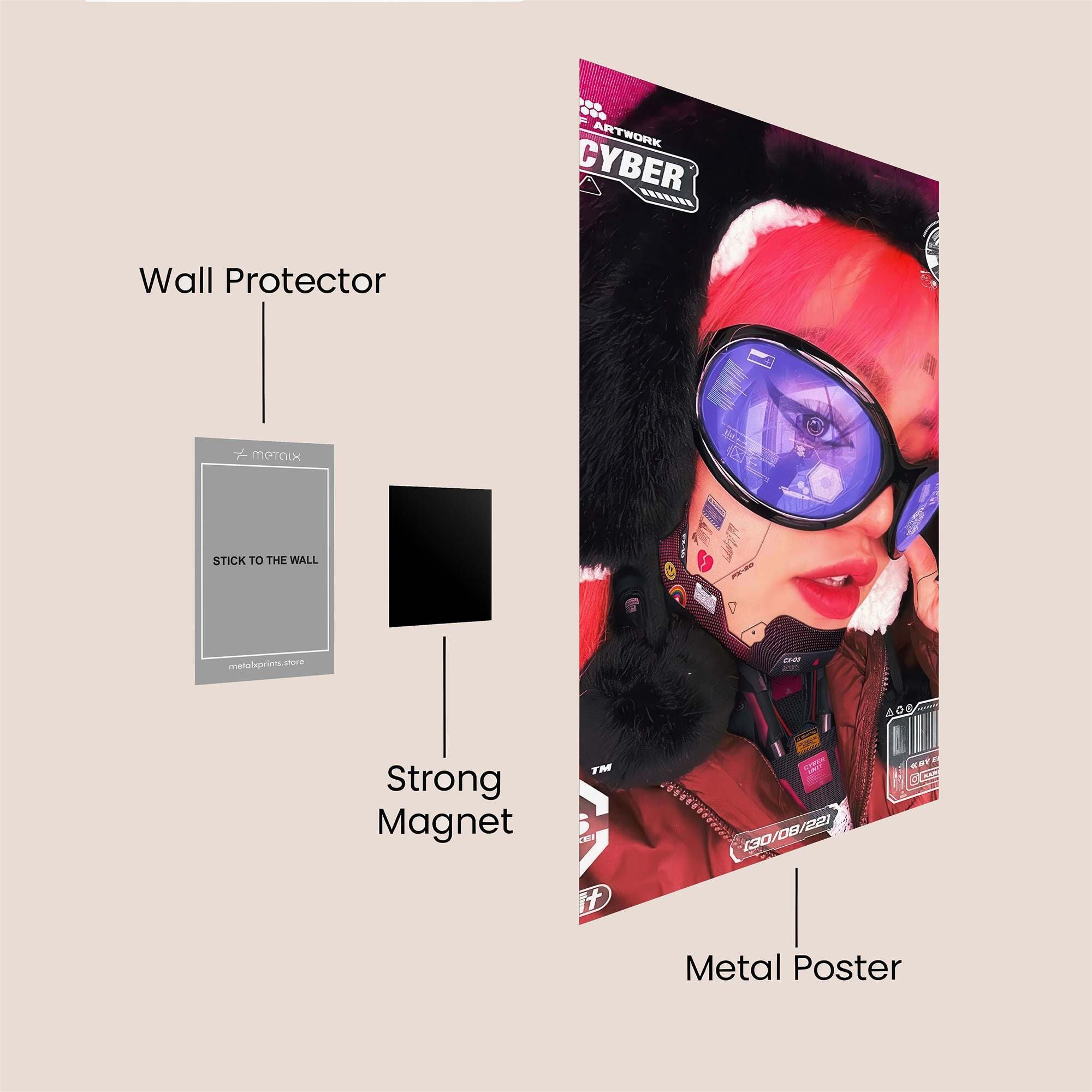 Digital Vibrance Safe Wall Magnetic / M