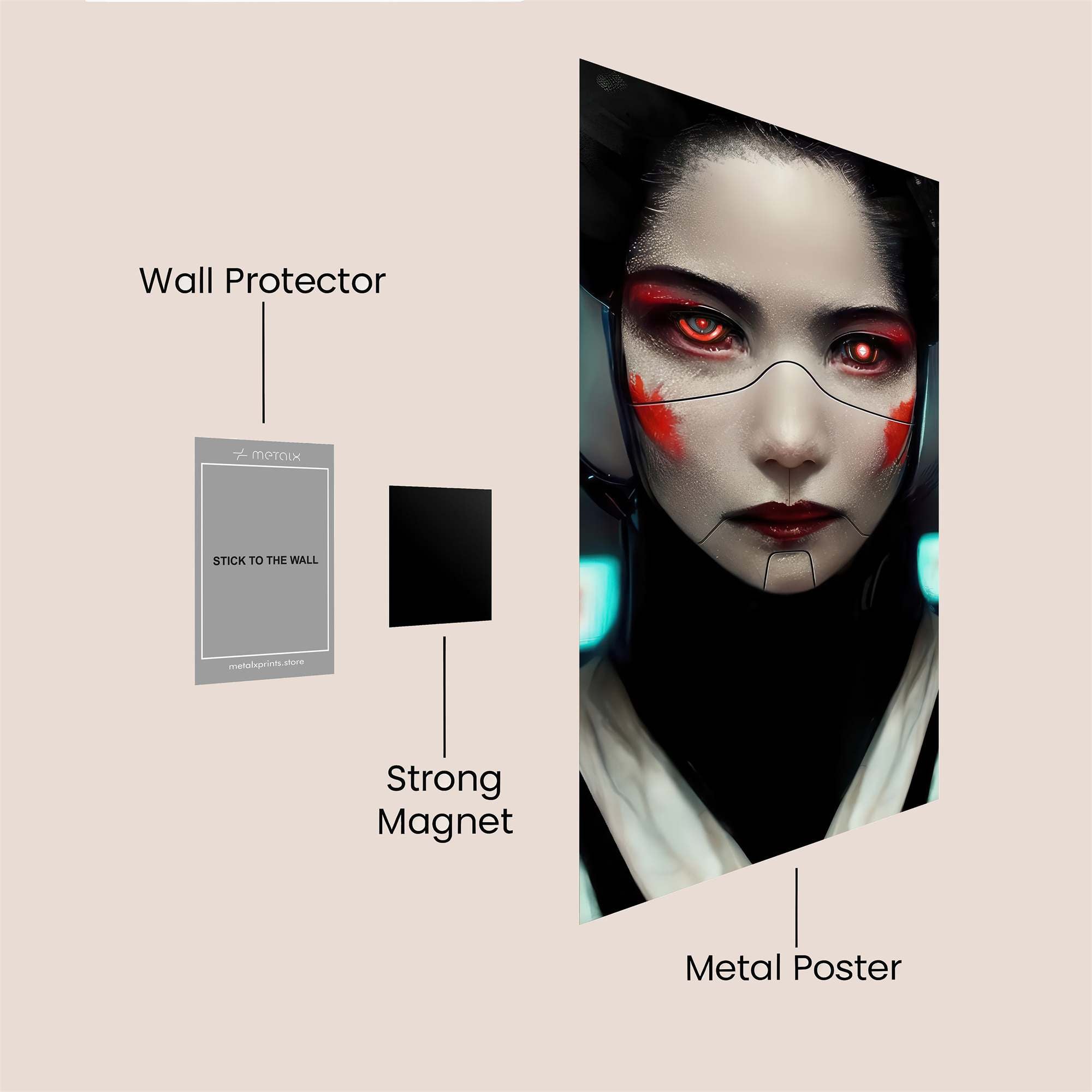 Rain Serenity Safe Wall Magnetic / M