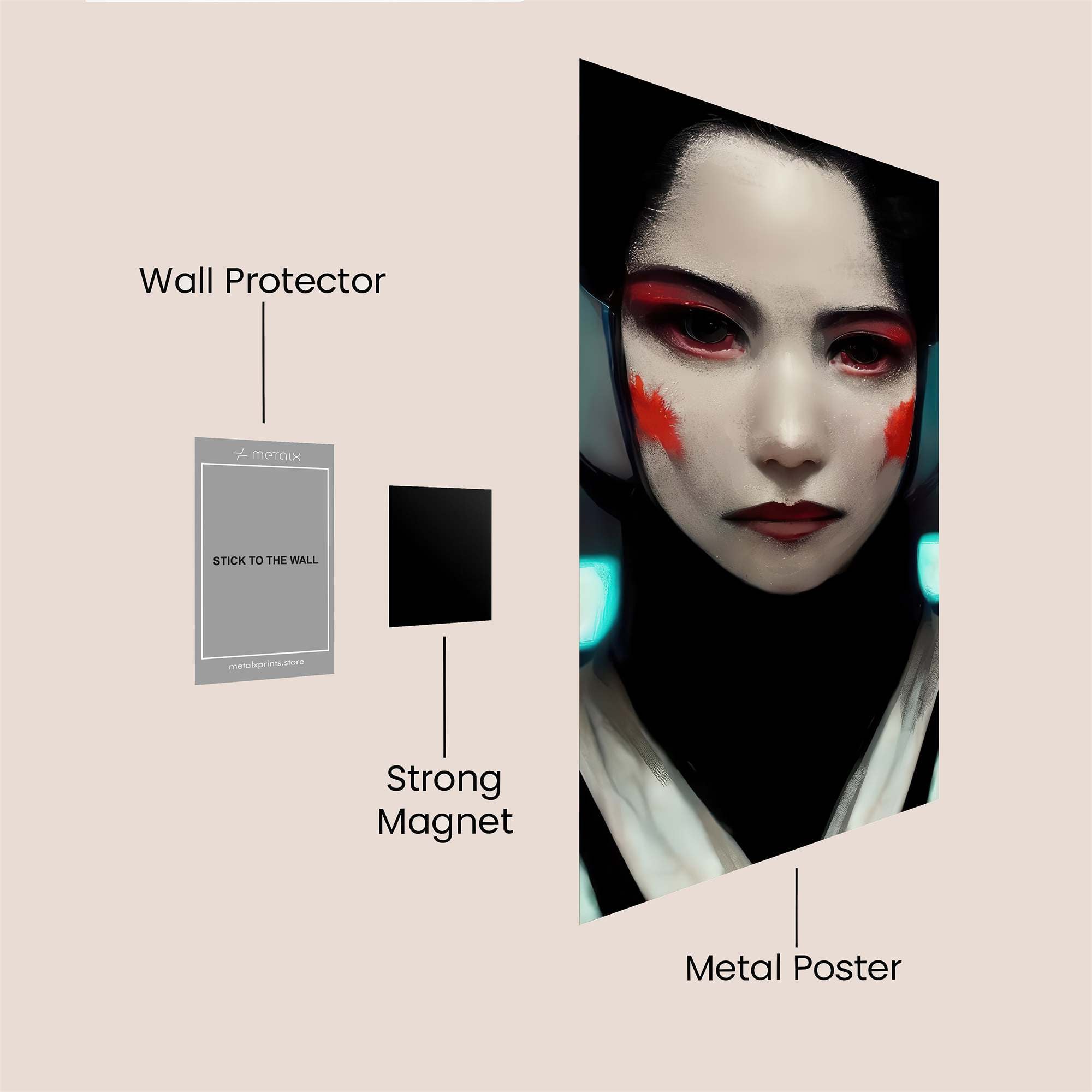 Neon Enigma Safe Wall Magnetic / M