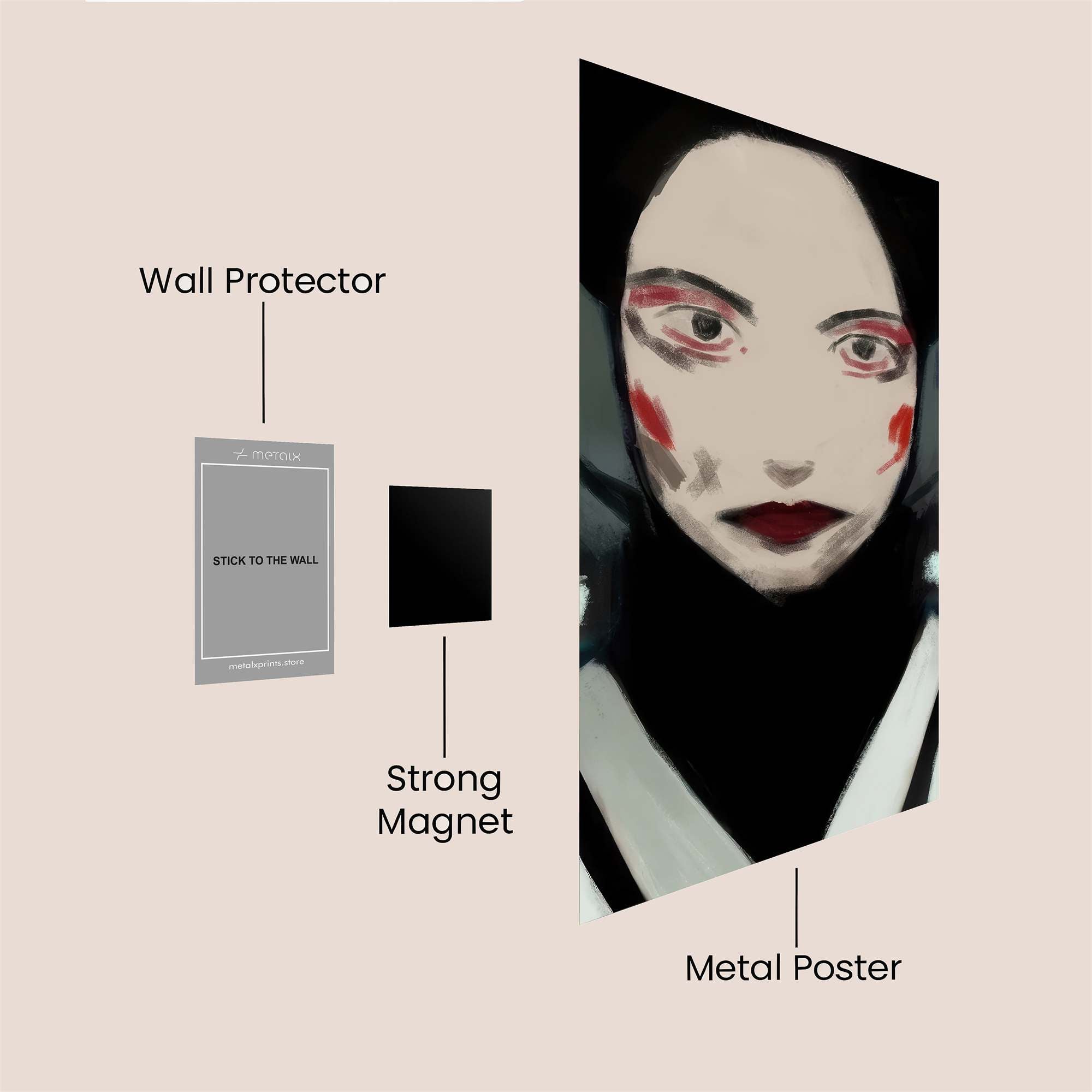 NeonMystery Safe Wall Magnetic / M