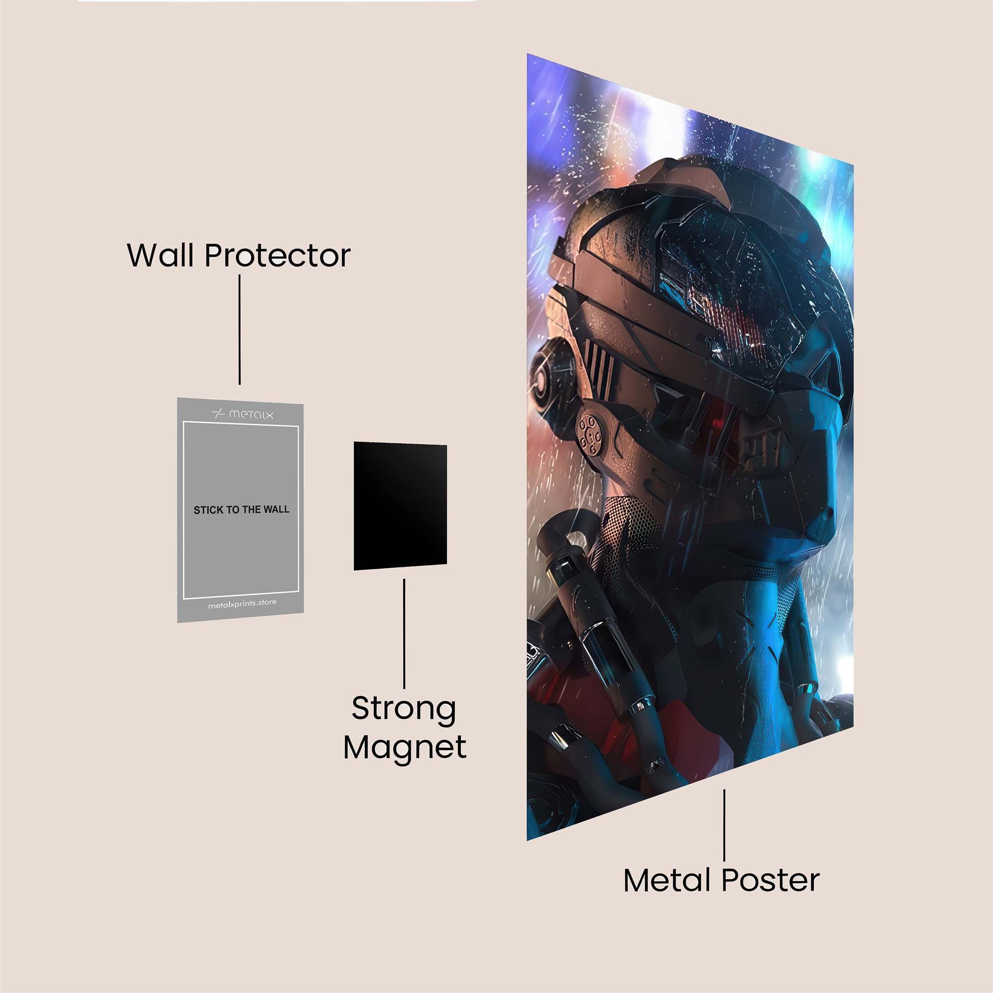 Cybernetic Reverie Safe Wall Magnetic / M
