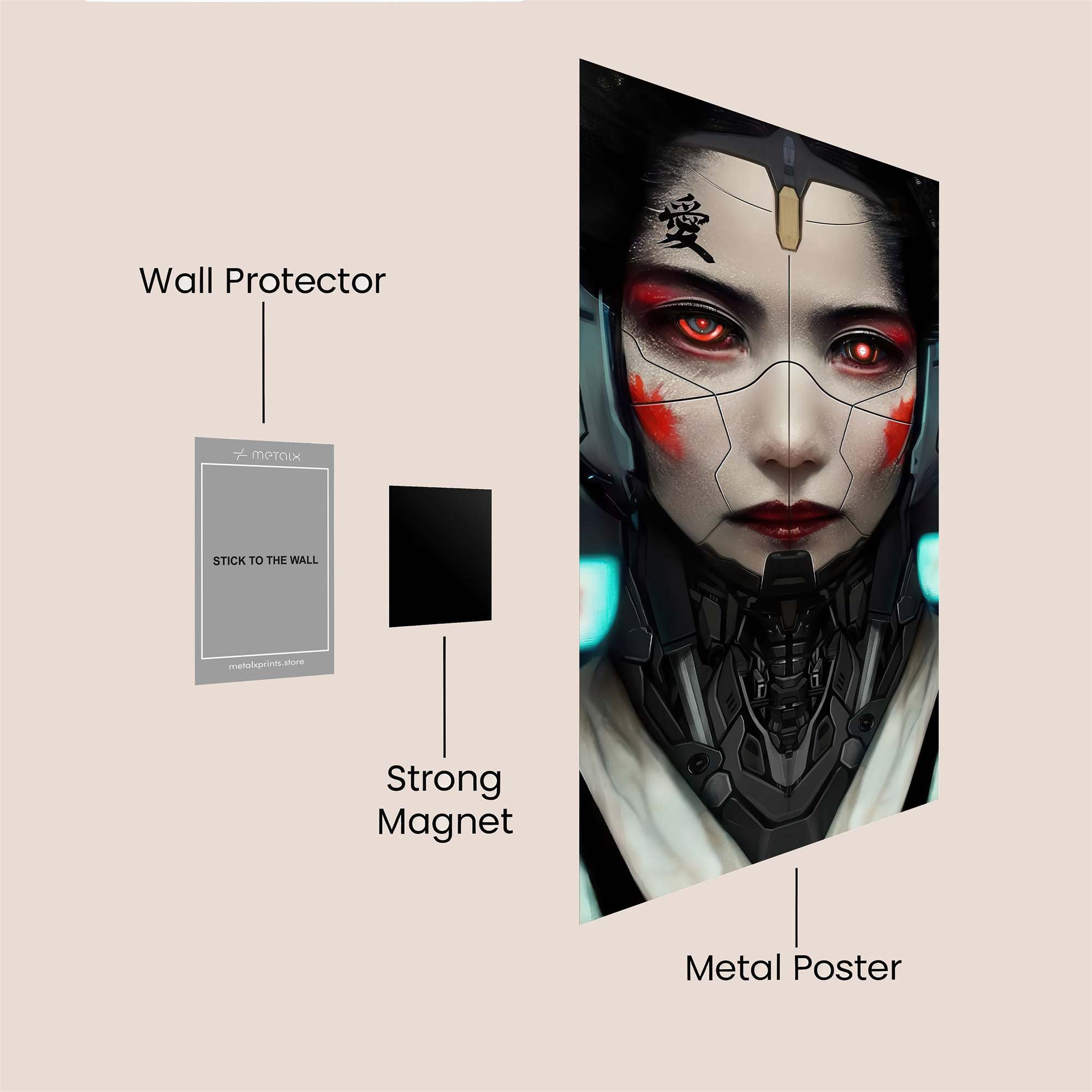 Cyberpunk Enigma Safe Wall Magnetic / M