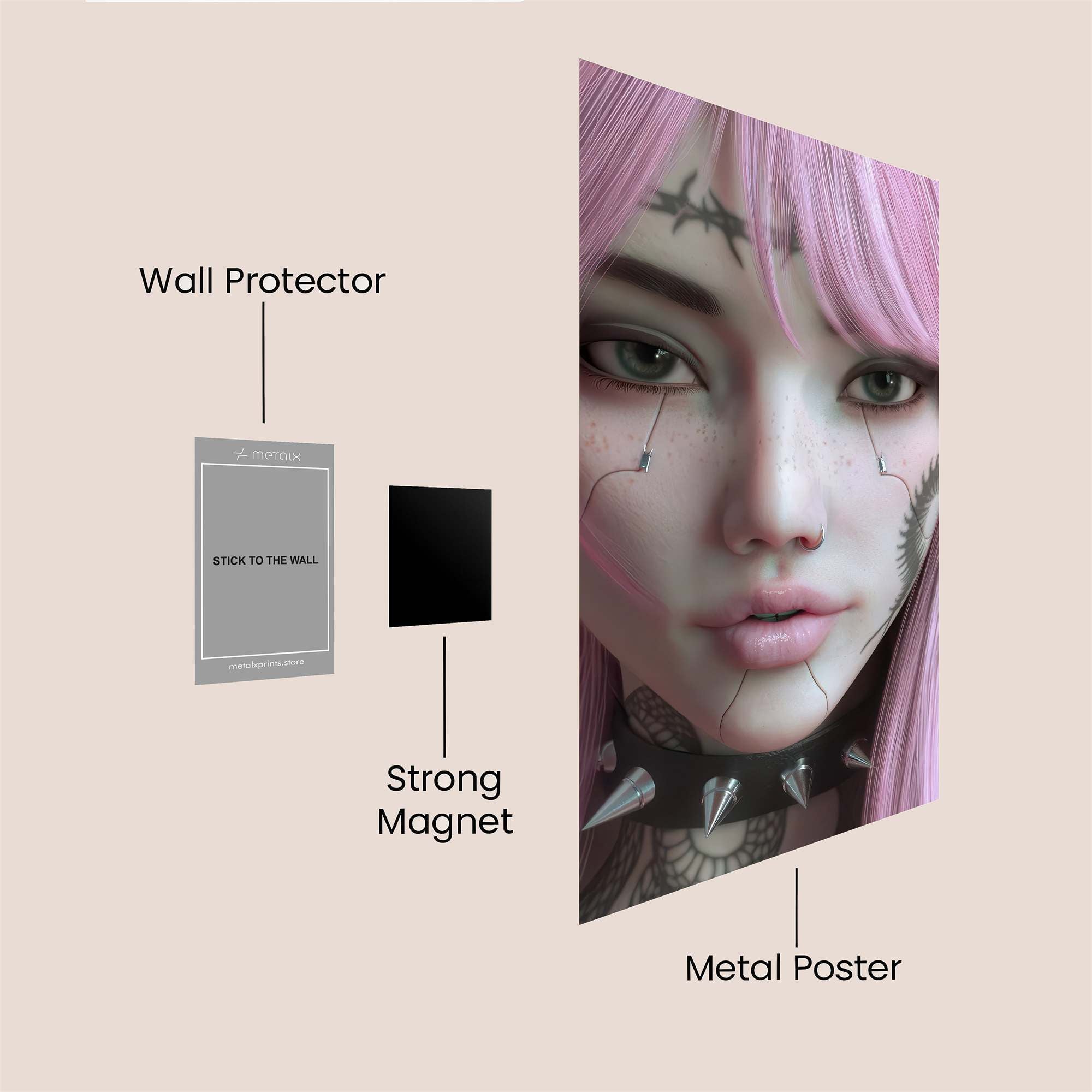 Sanji Smoldering Safe Wall Magnetic / M