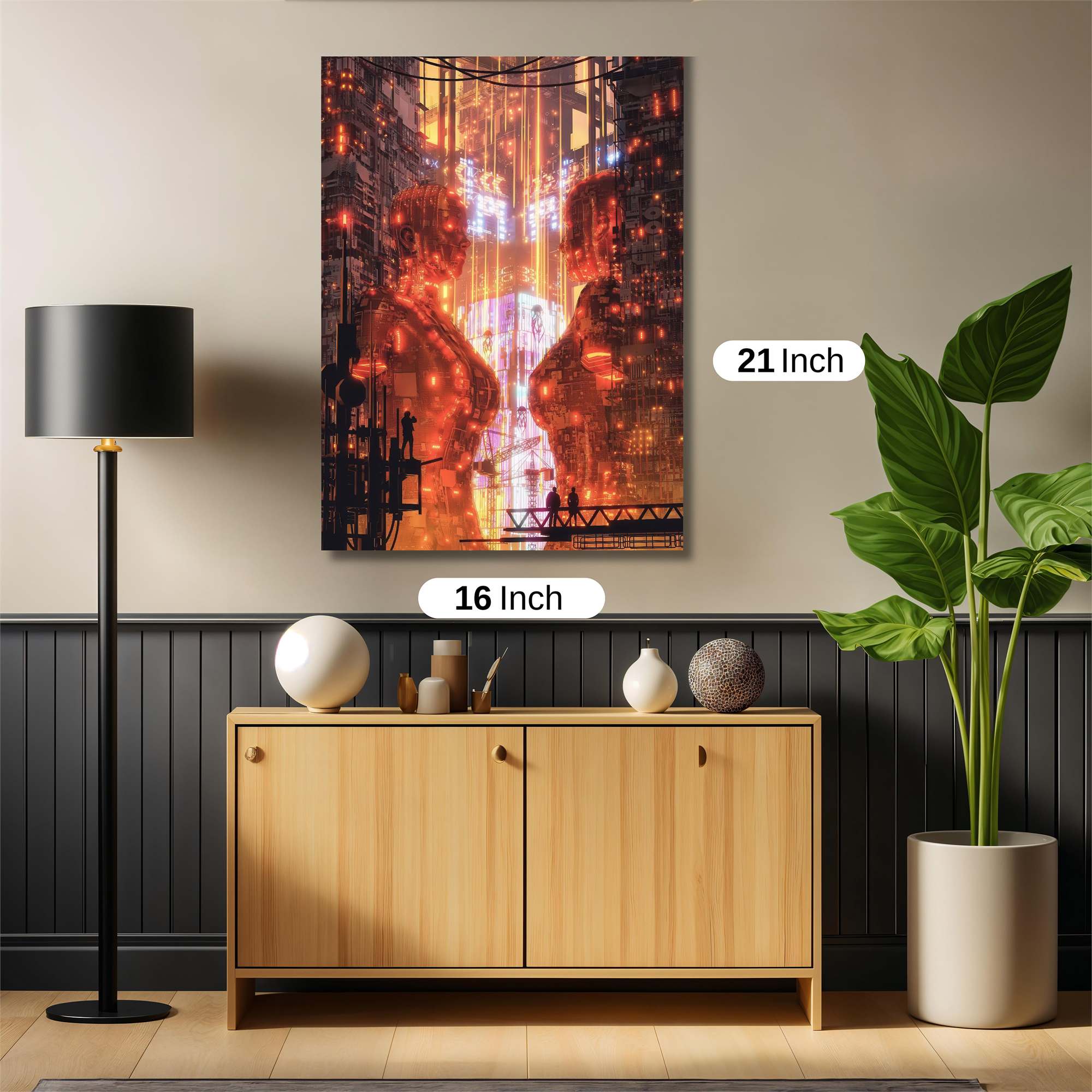 Neon Confluence Safe Wall Magnetic / M