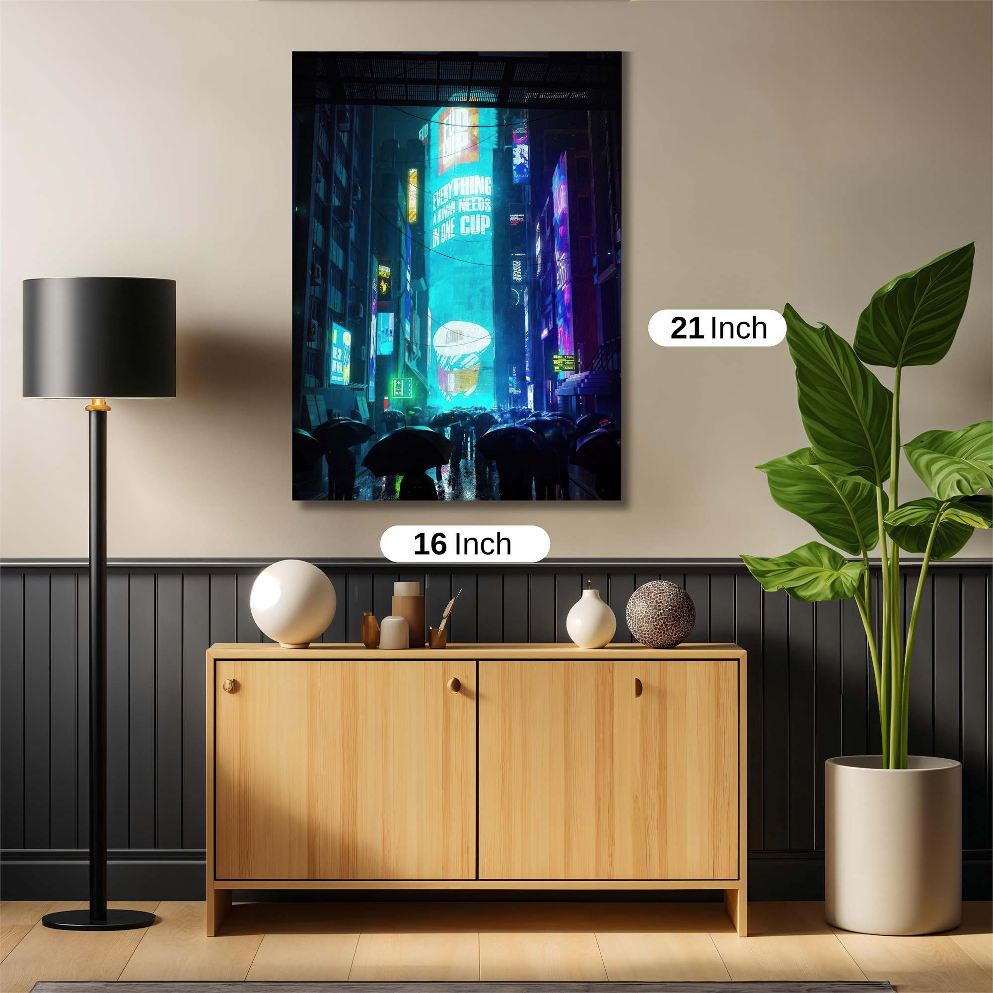 Neon Serenity Safe Wall Magnetic / M