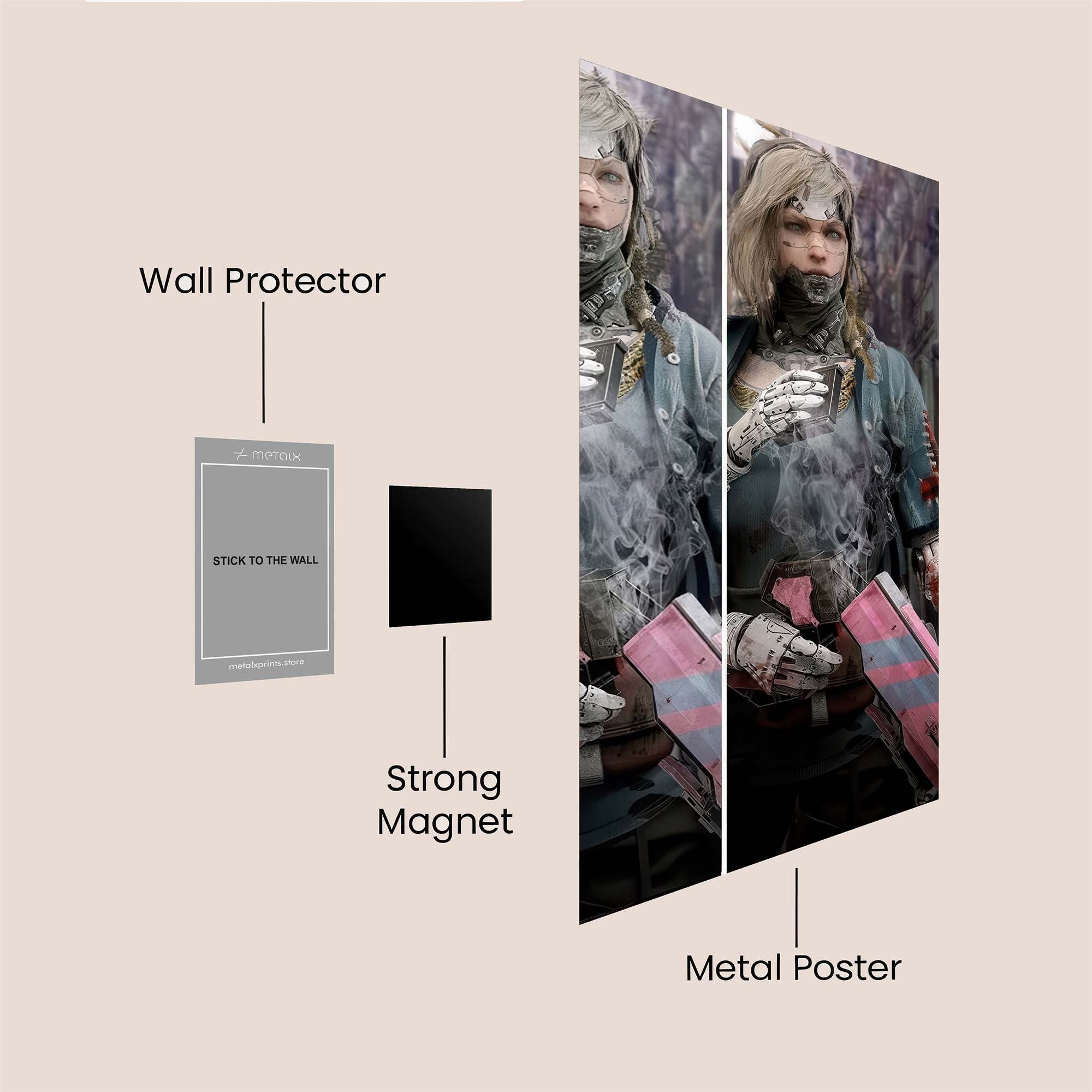 Cyber Enigma Safe Wall Magnetic / M