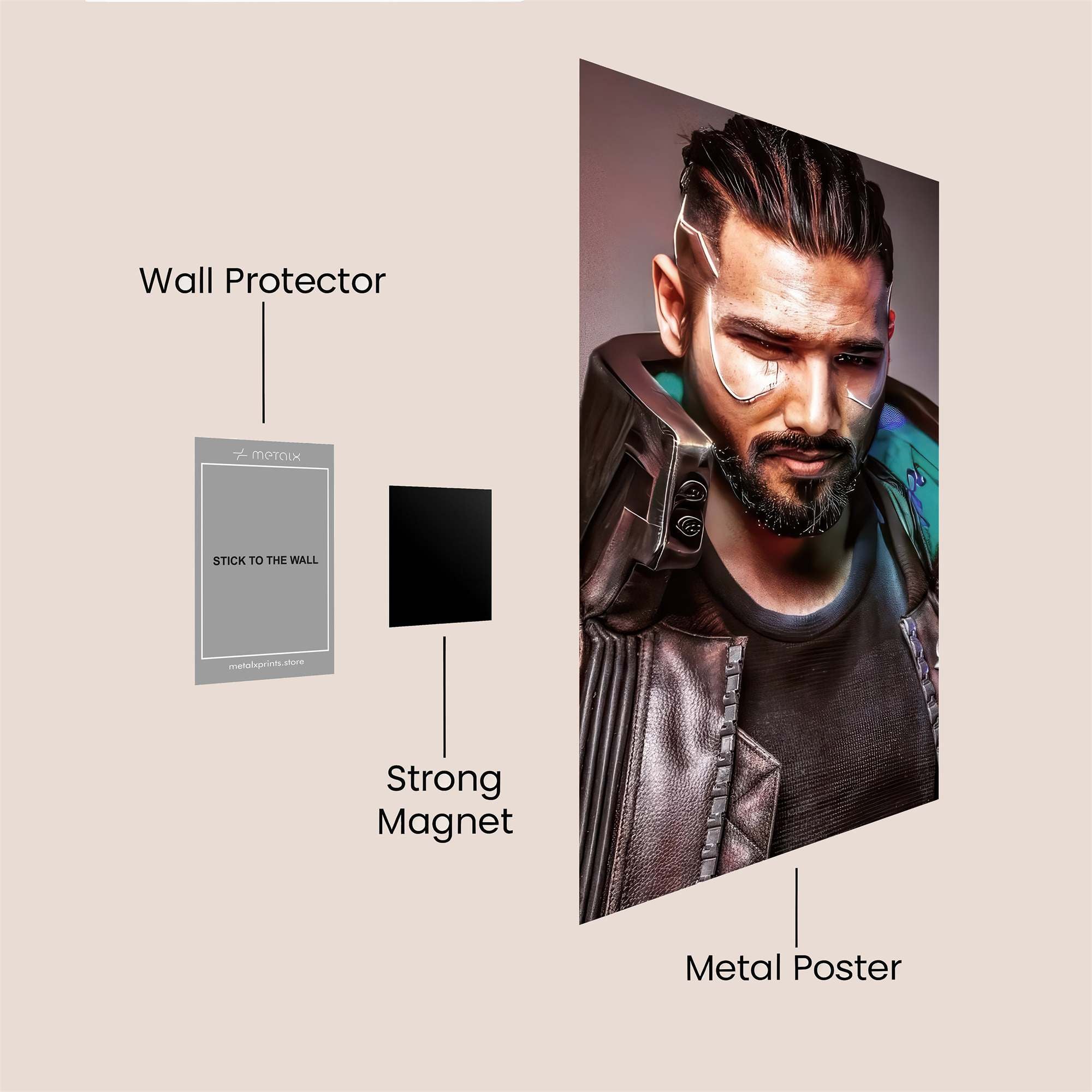 Cyberpunk Aura Safe Wall Magnetic / M