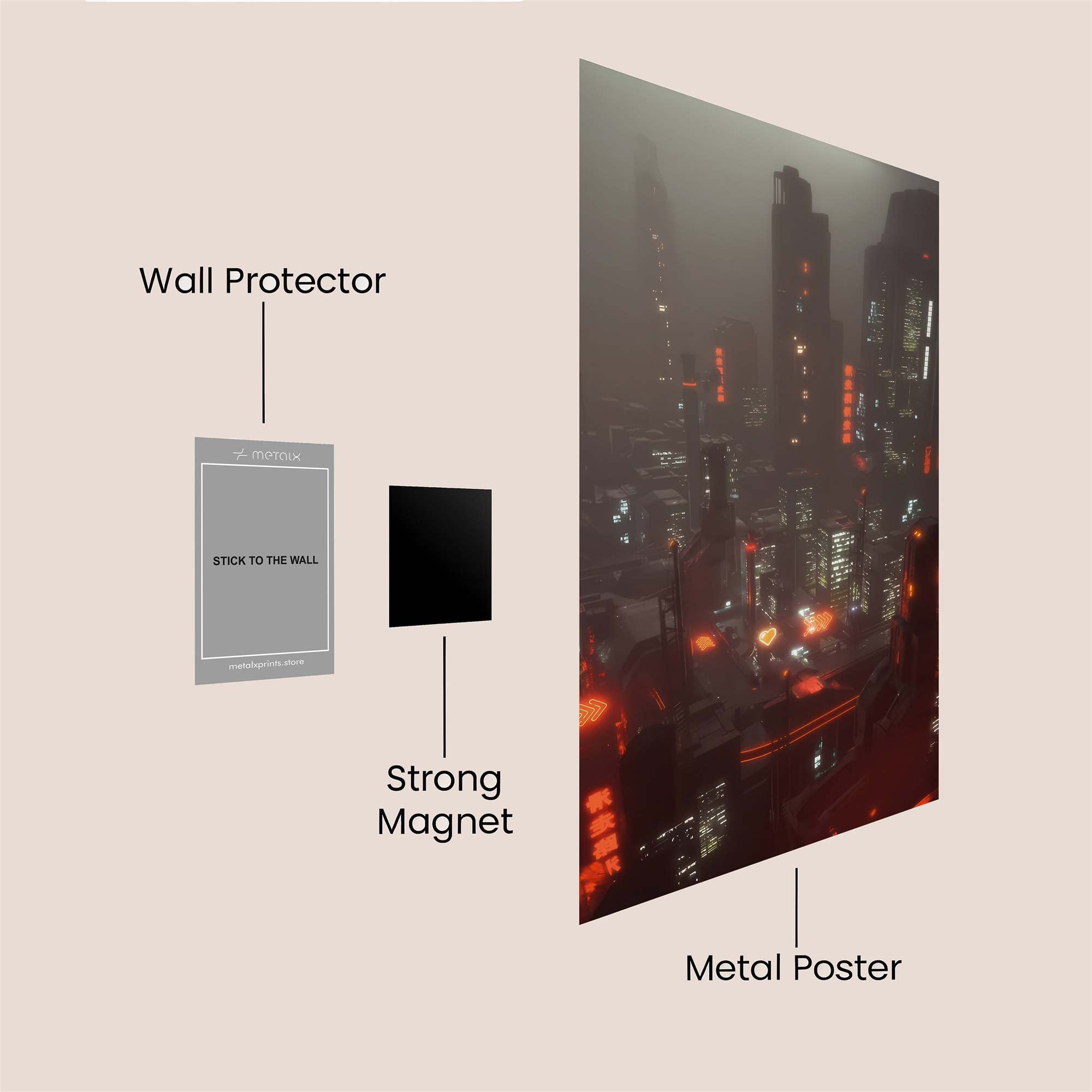Neon Abyss Safe Wall Magnetic / M