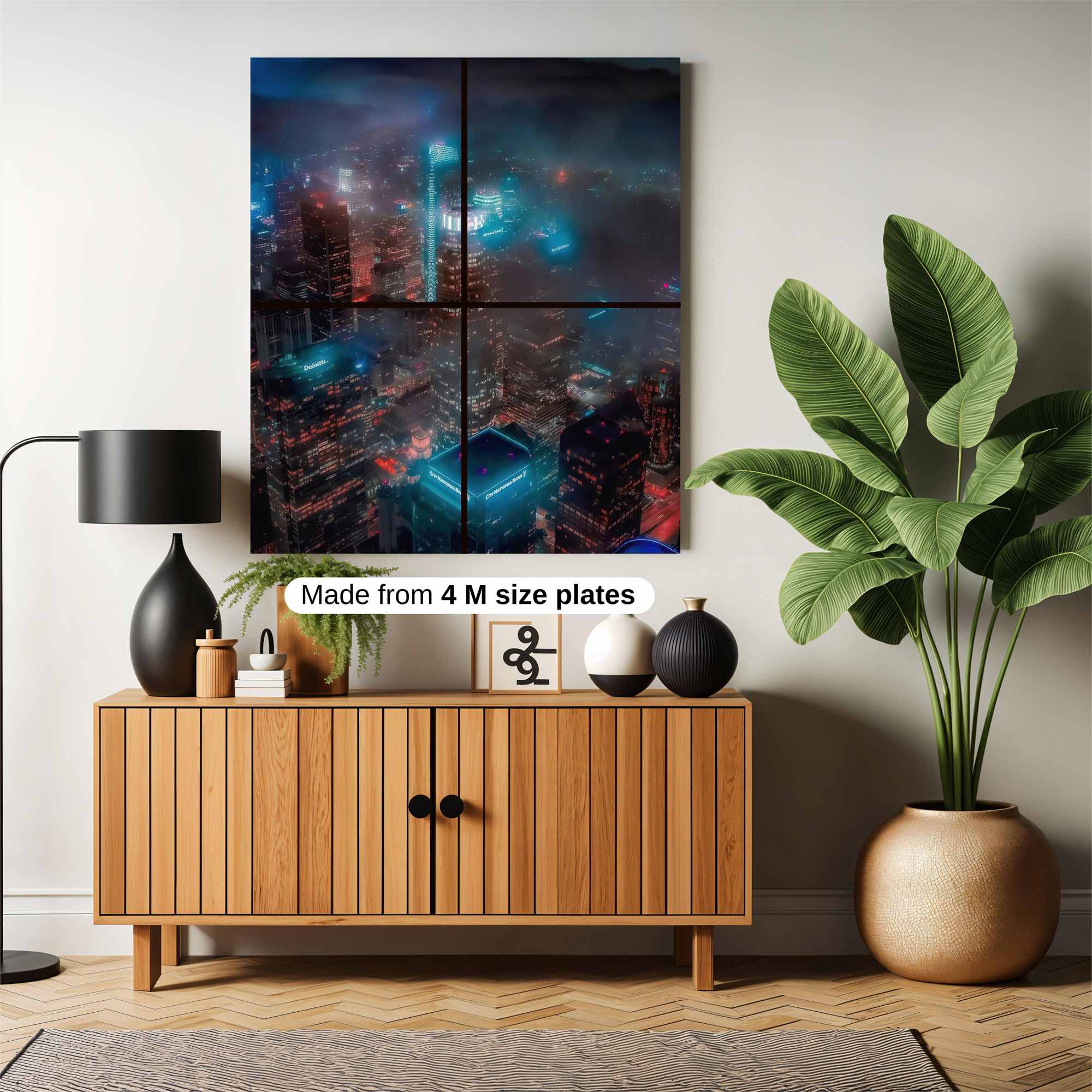 Neon Dreamscape Safe Wall Magnetic / M