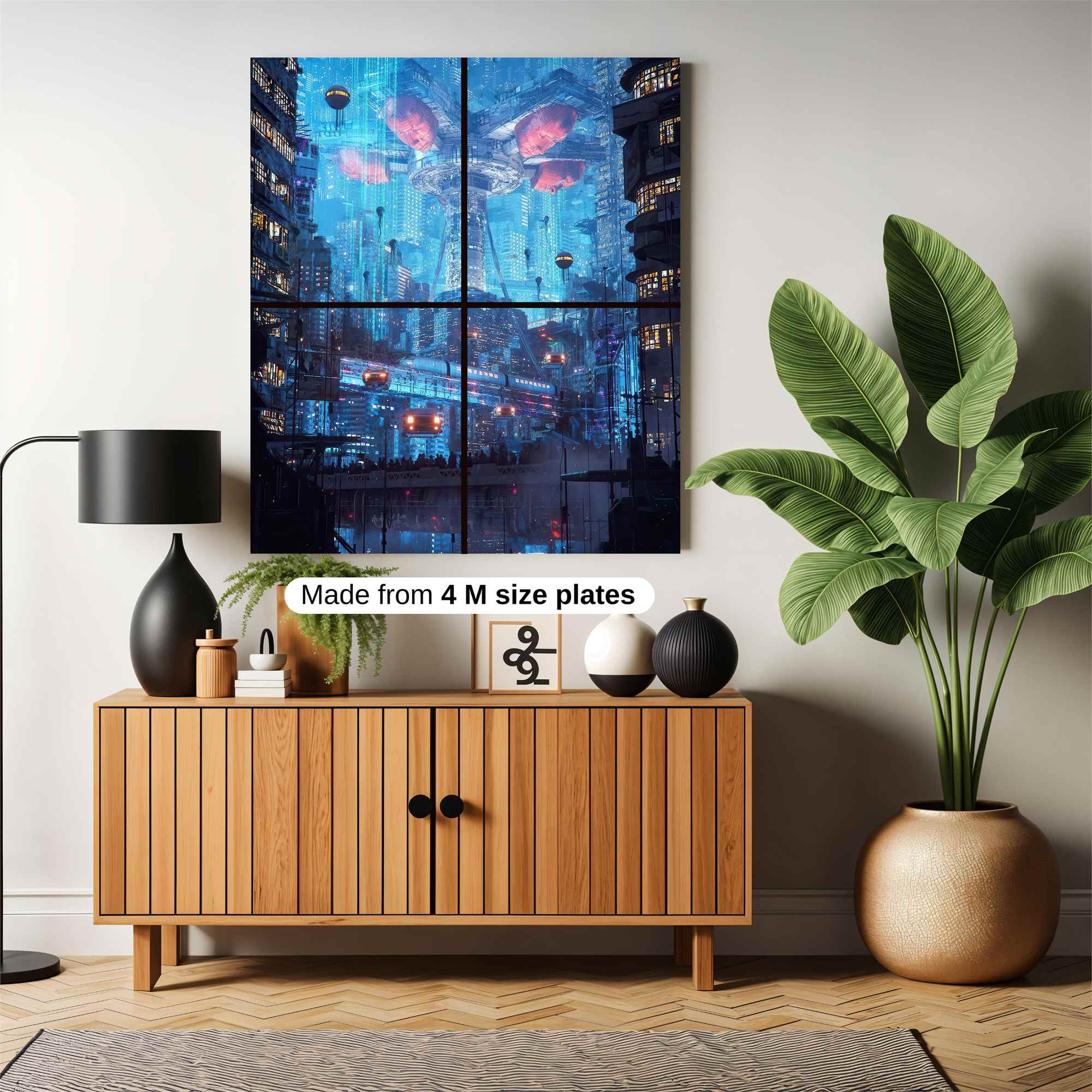 Futuristic Dreamscape Safe Wall Magnetic / M