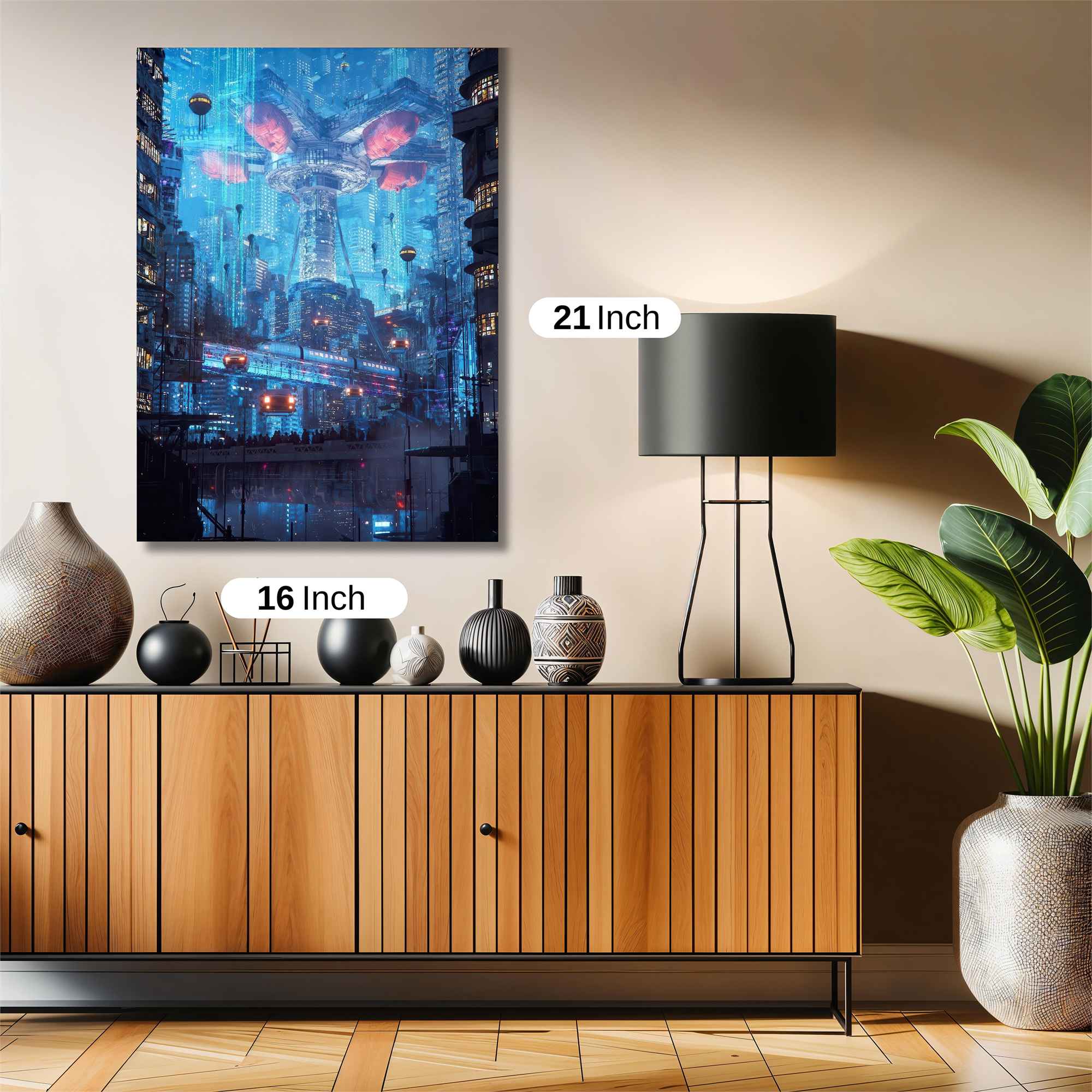 Futuristic Dreamscape Safe Wall Magnetic / M