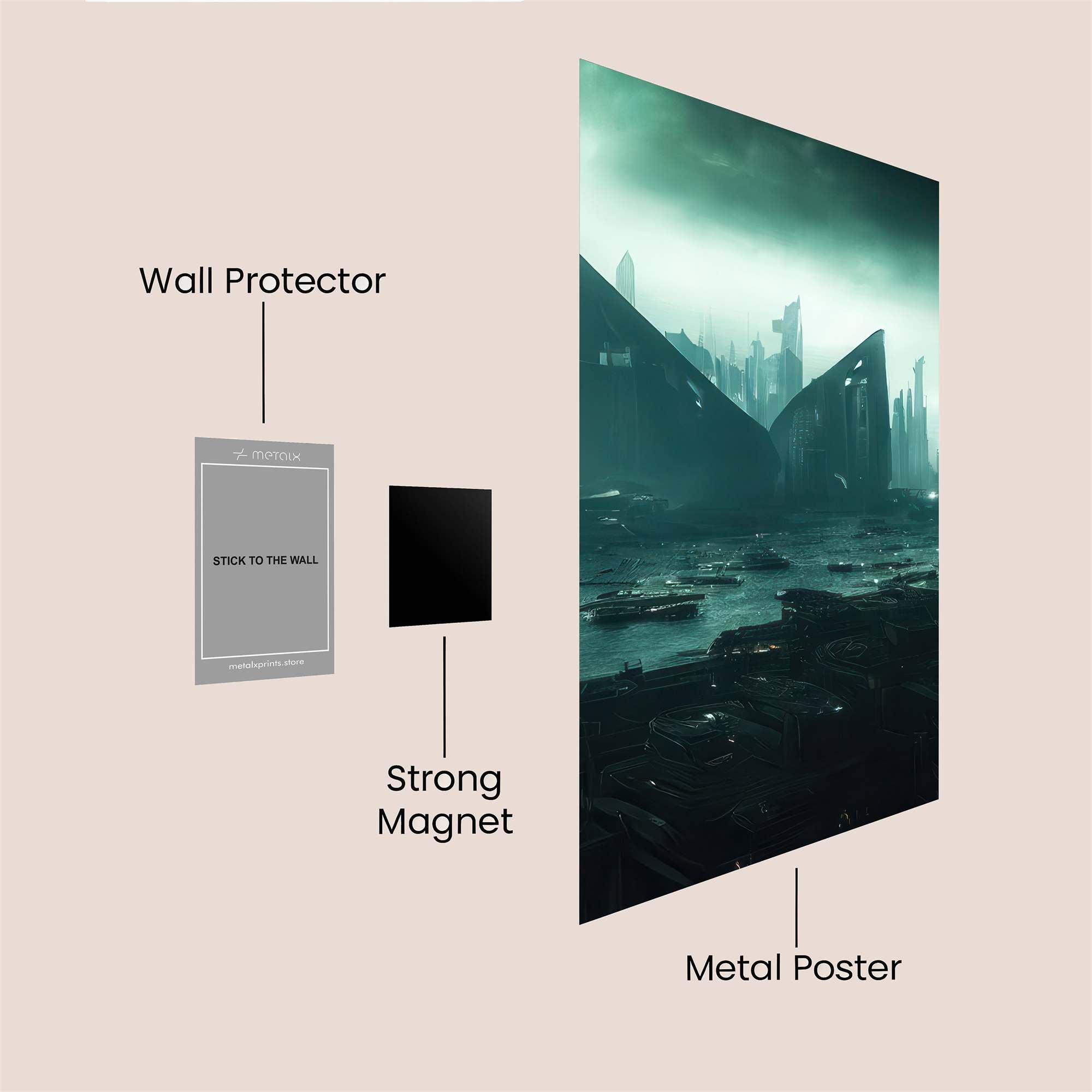 Cyber Embrace Safe Wall Magnetic / M