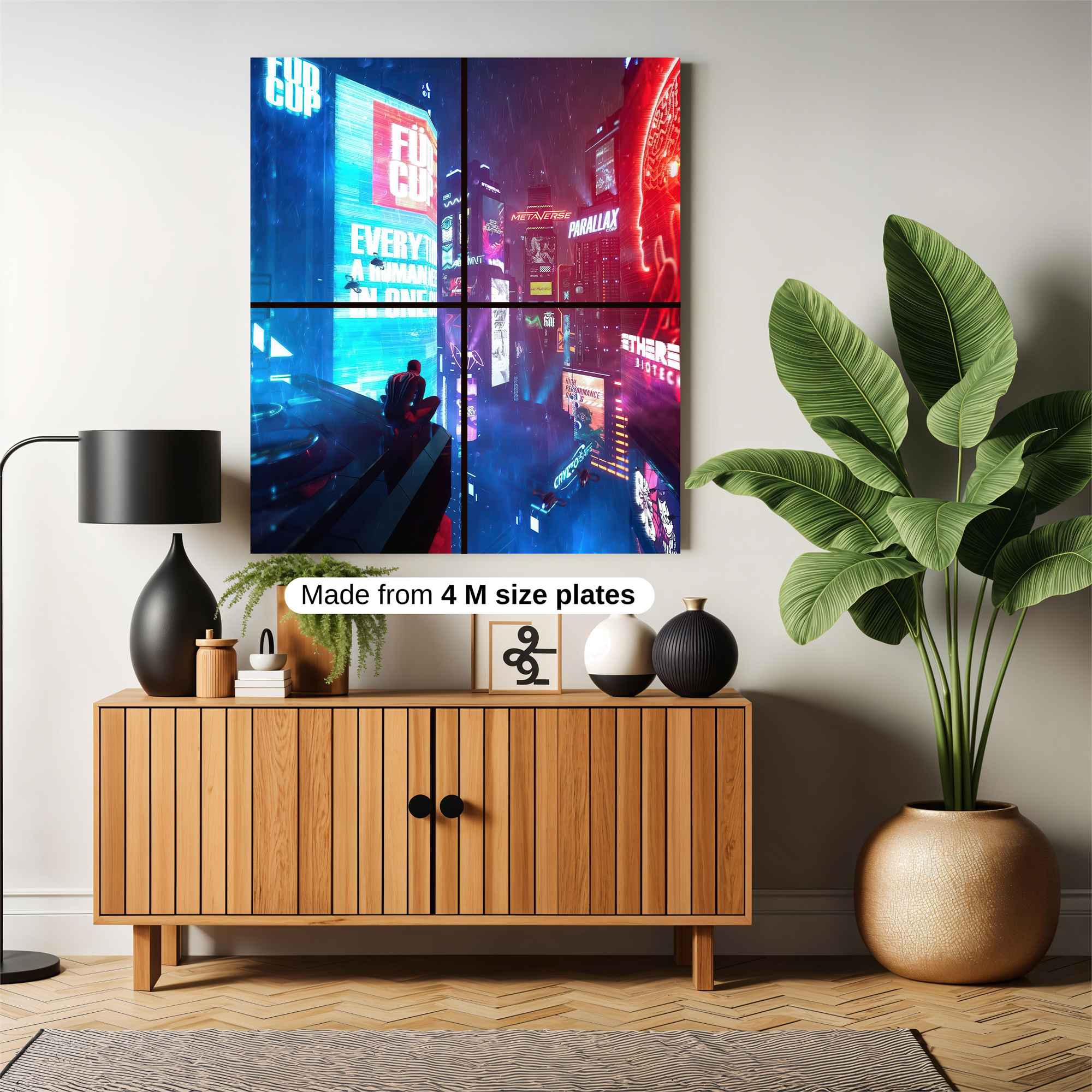 Neon Serenity Safe Wall Magnetic / M