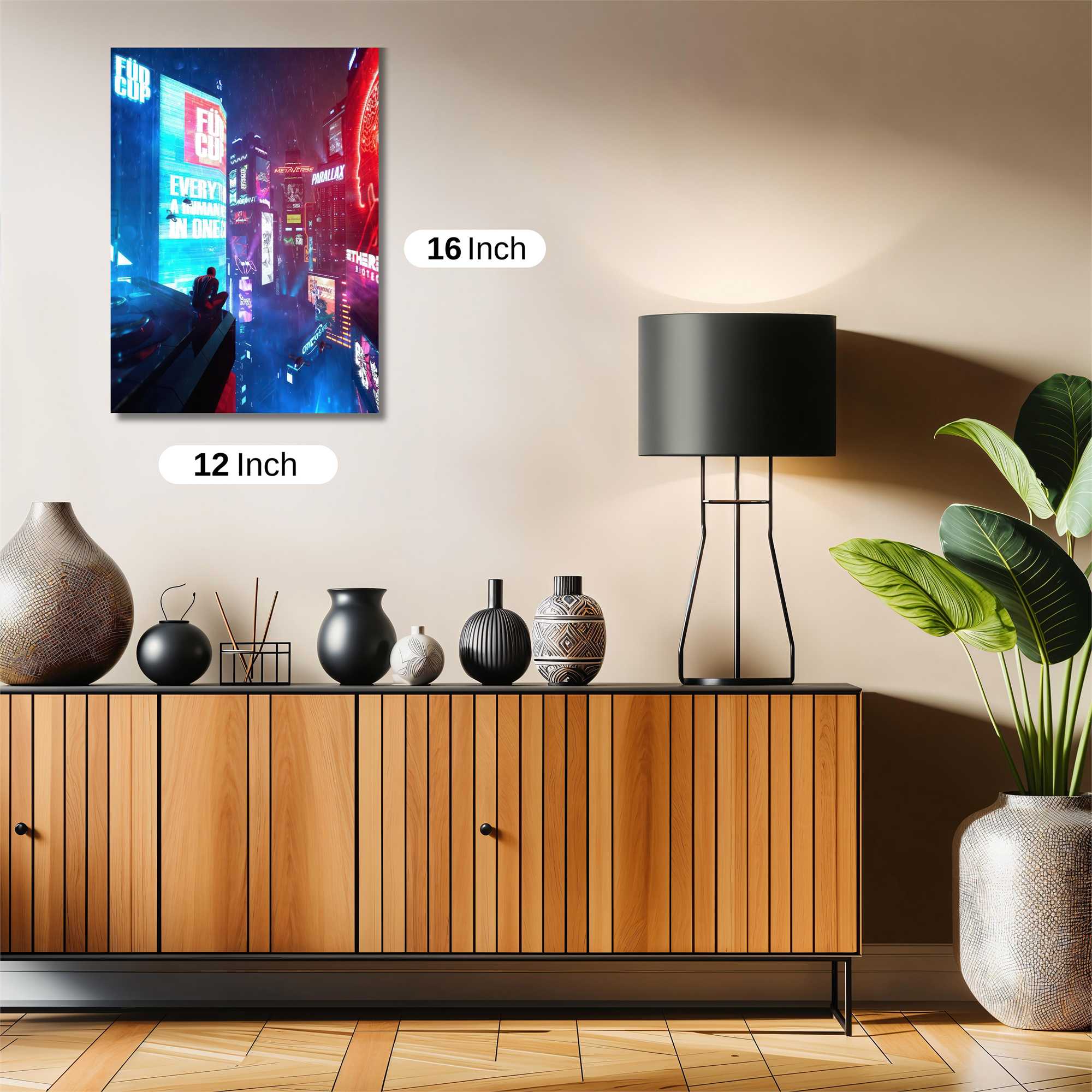 Neon Serenity Safe Wall Magnetic / M