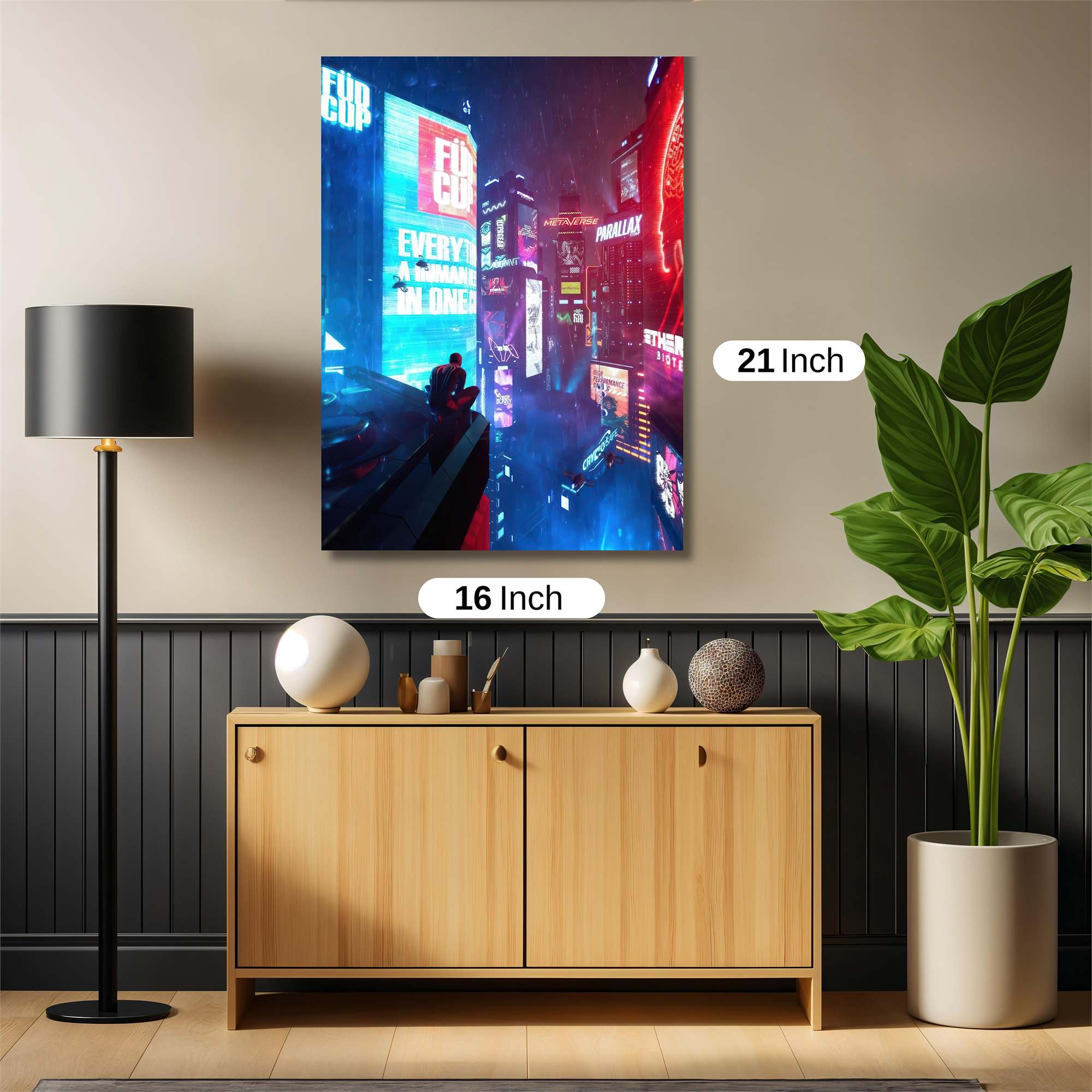 Neon Serenity Safe Wall Magnetic / M