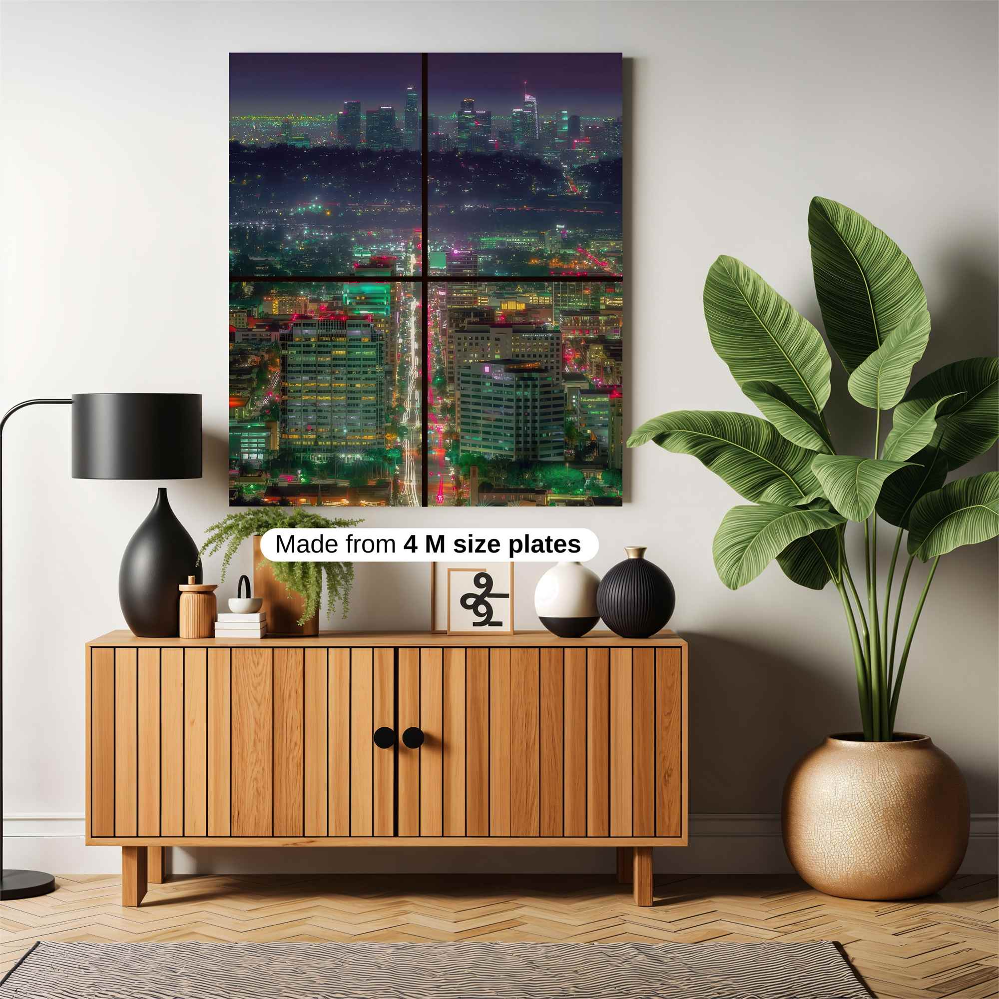 Neon Nightscape Safe Wall Magnetic / M