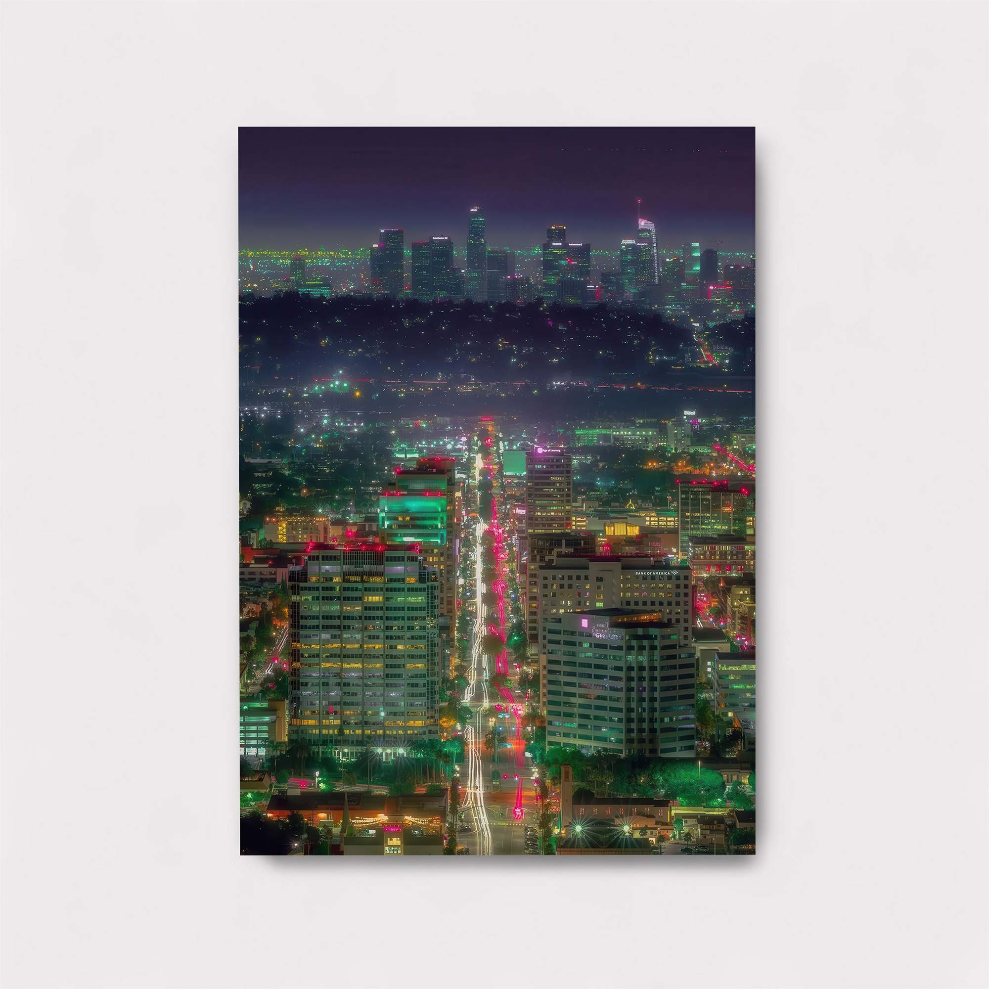 Neon Nightscape Safe Wall Magnetic / M