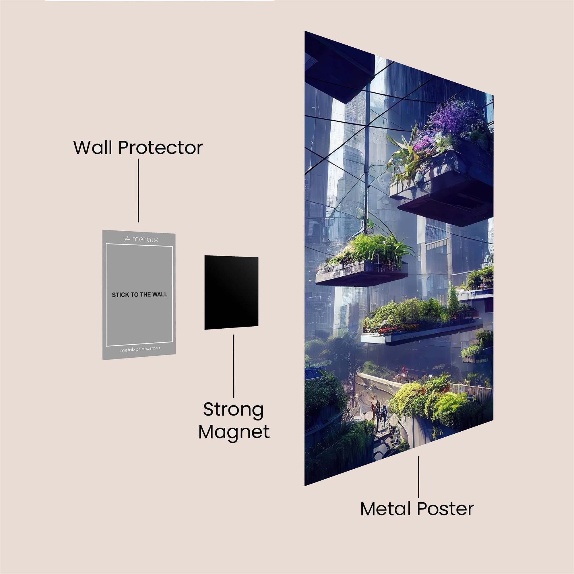 Floating Serenity Safe Wall Magnetic / M