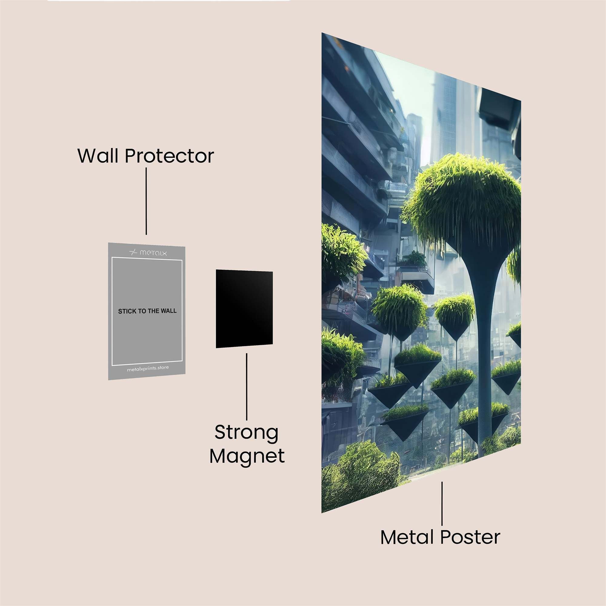 Floating Symbiosis Safe Wall Magnetic / M