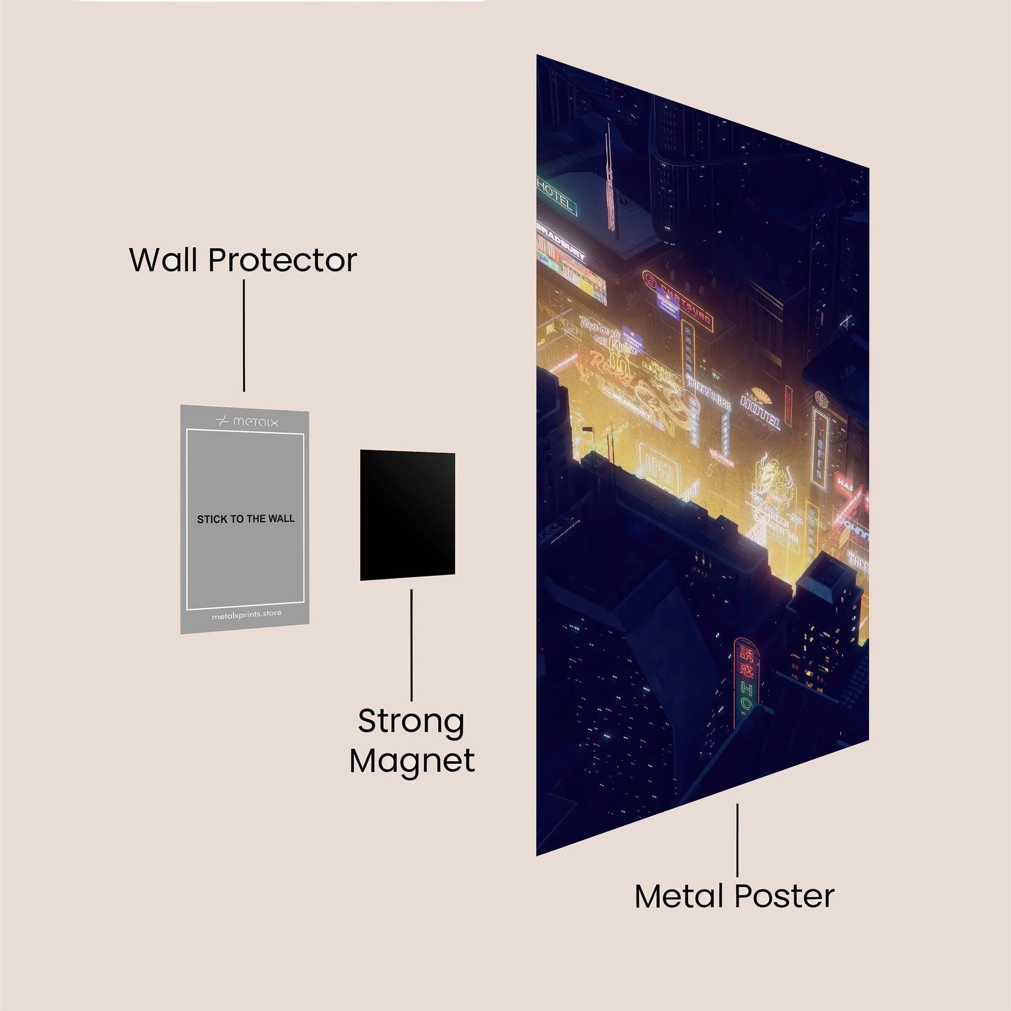 Neon Reverie Safe Wall Magnetic / M