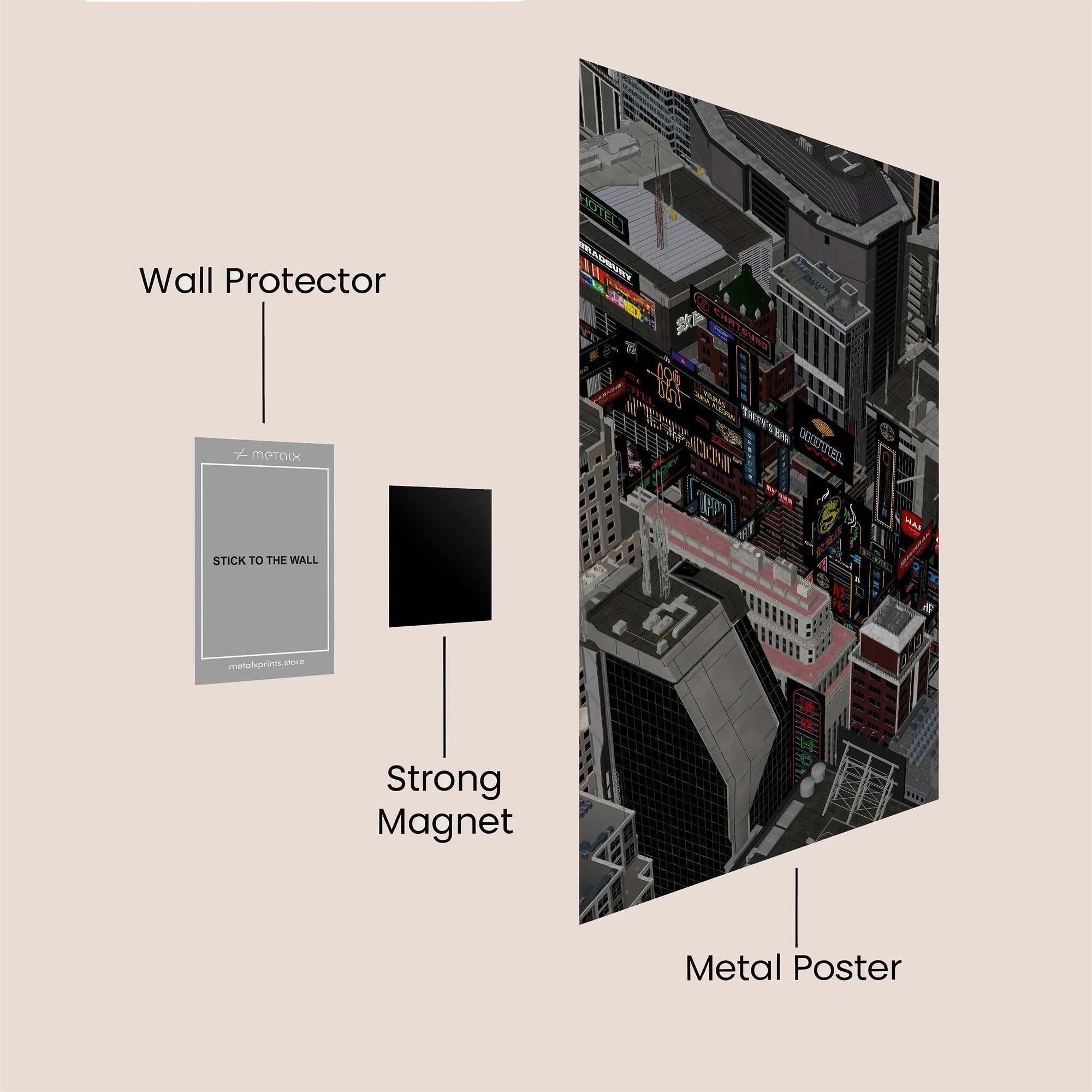 Urban Neonstorm Safe Wall Magnetic / M