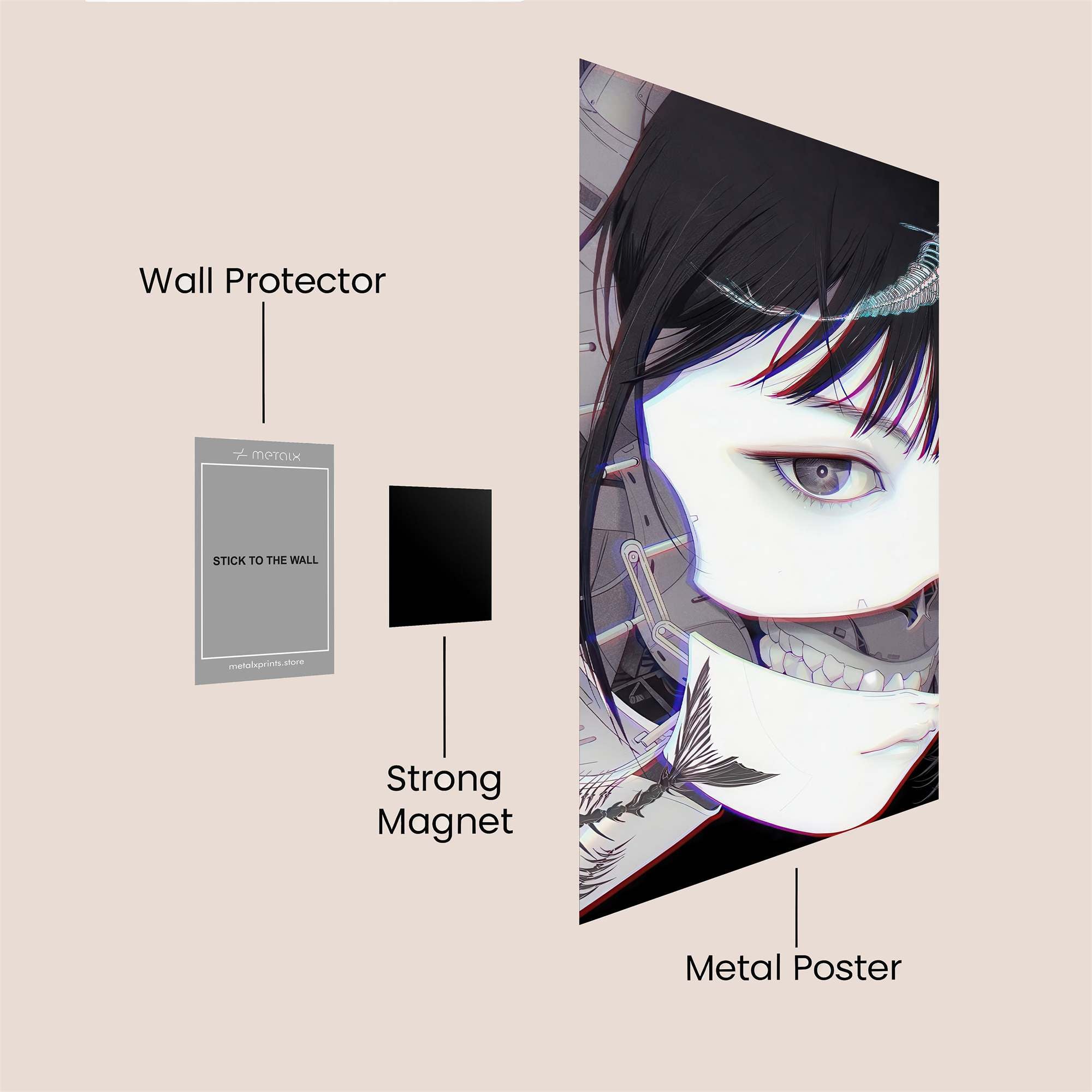 Cybernetic Whimsy Safe Wall Magnetic / M