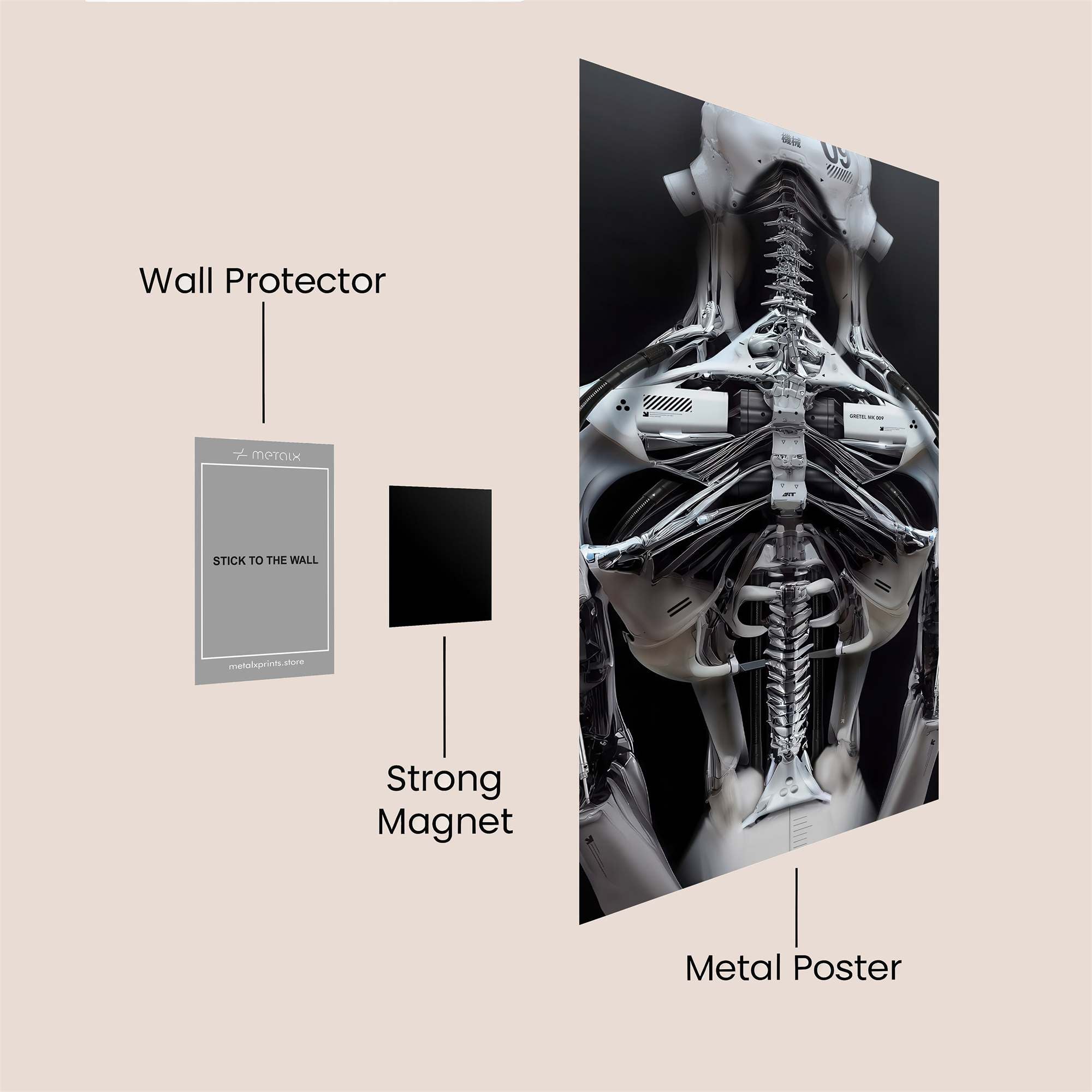 Cybernetic Anatomy Safe Wall Magnetic / M