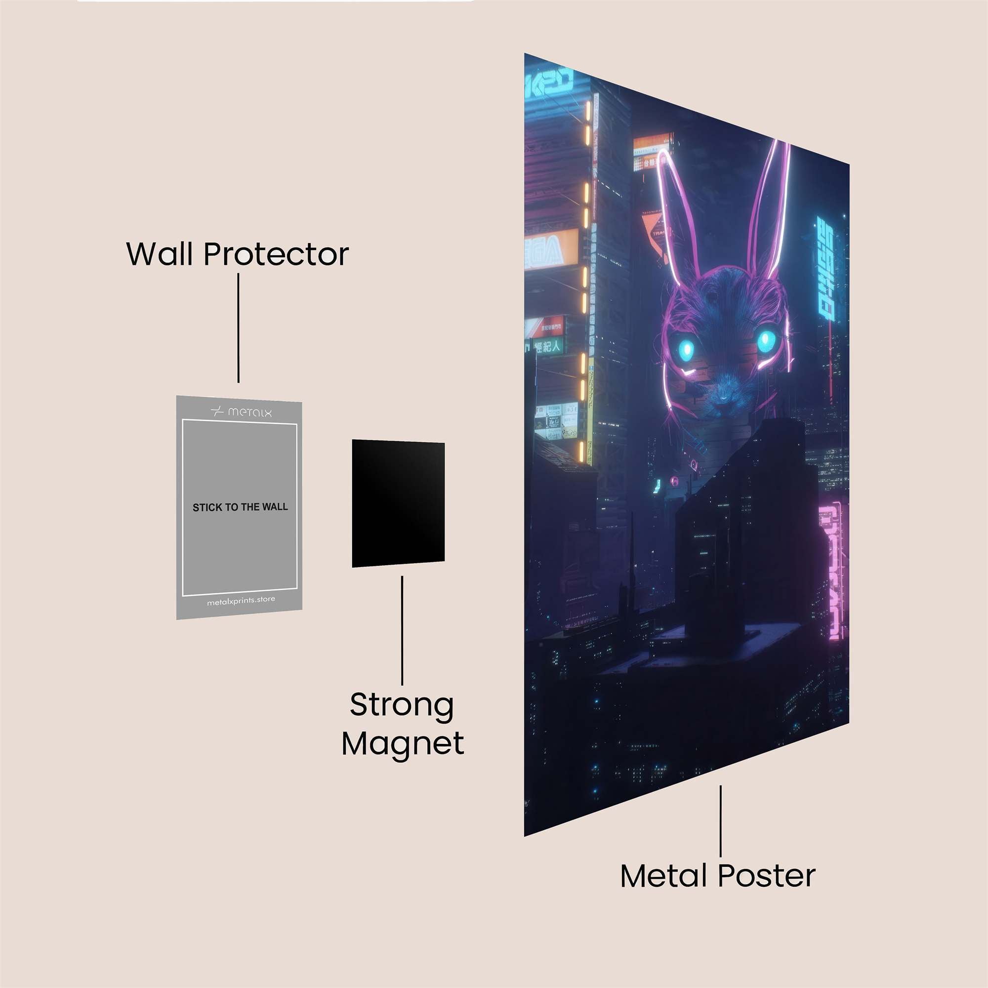 Neon Reverie Safe Wall Magnetic / M