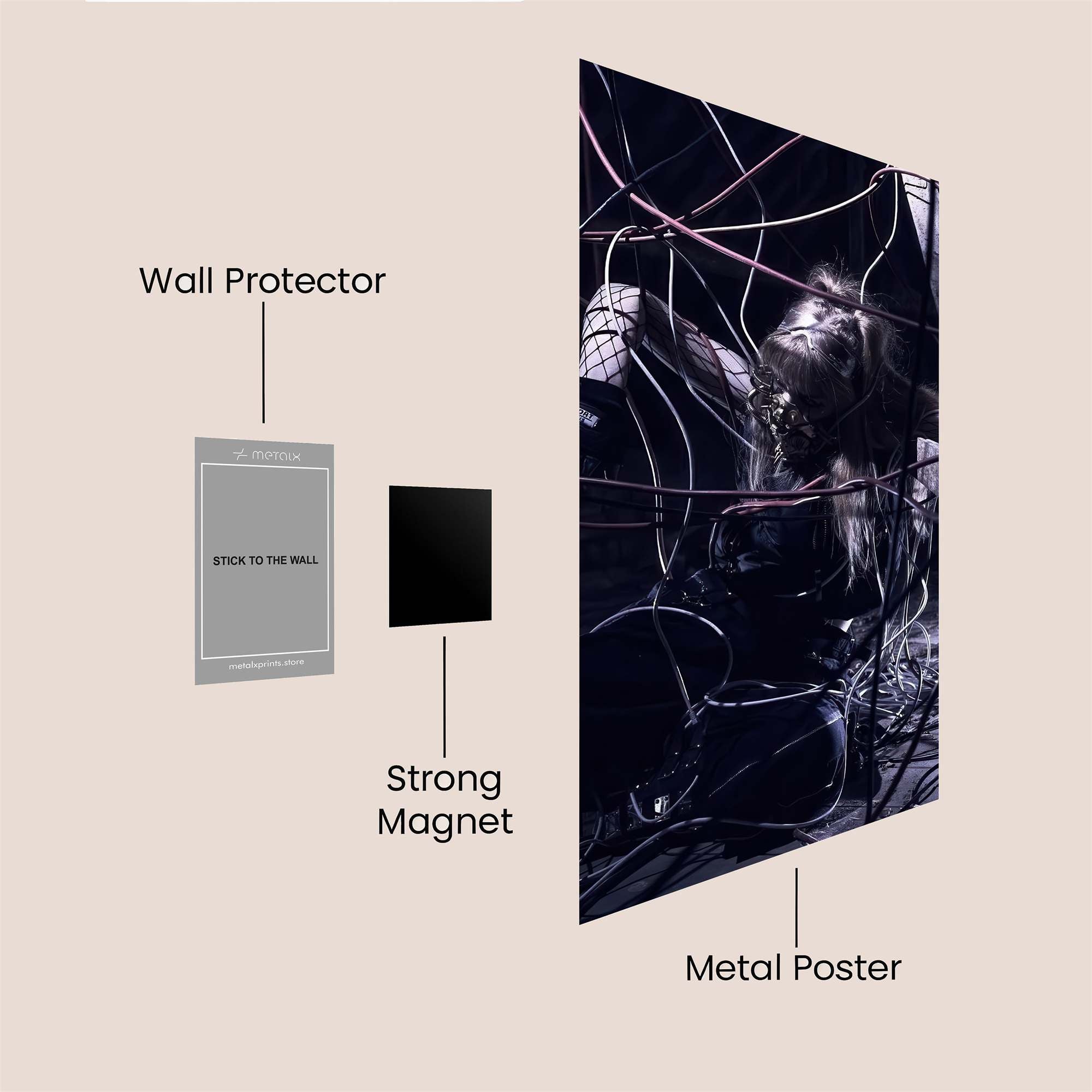 Cyber Enigma Safe Wall Magnetic / M