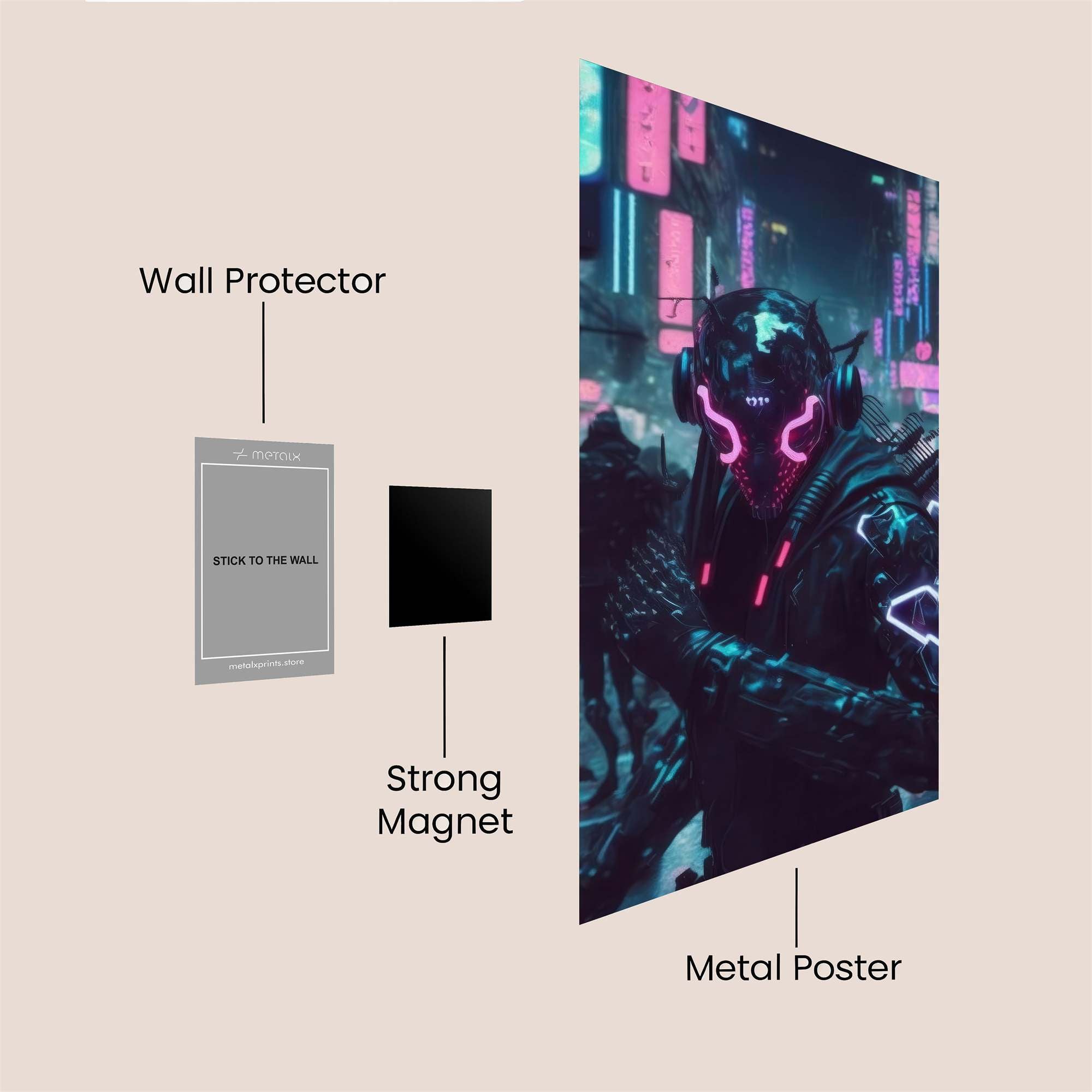 Neon Enigma Safe Wall Magnetic / M