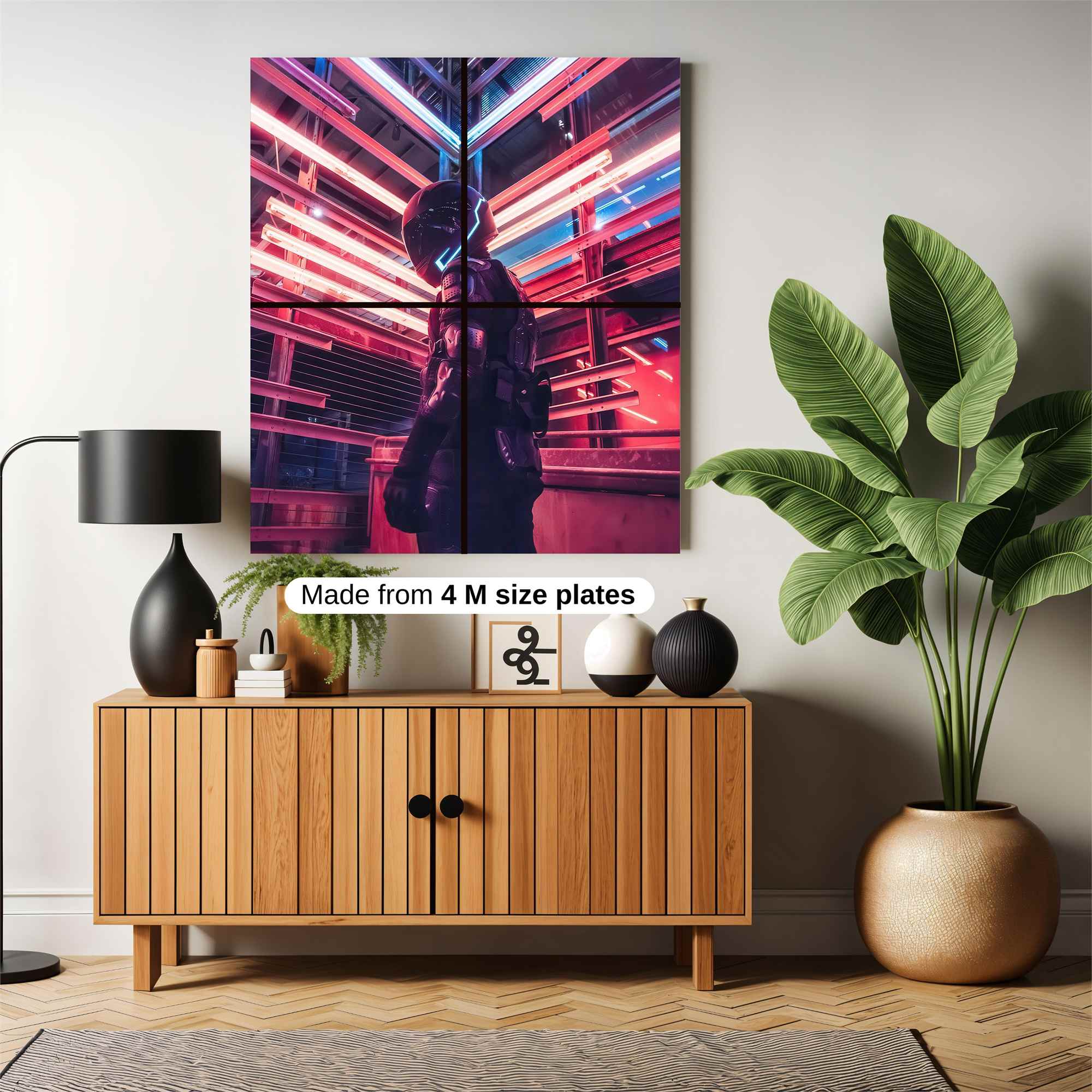 Neon Warrior Safe Wall Magnetic / M