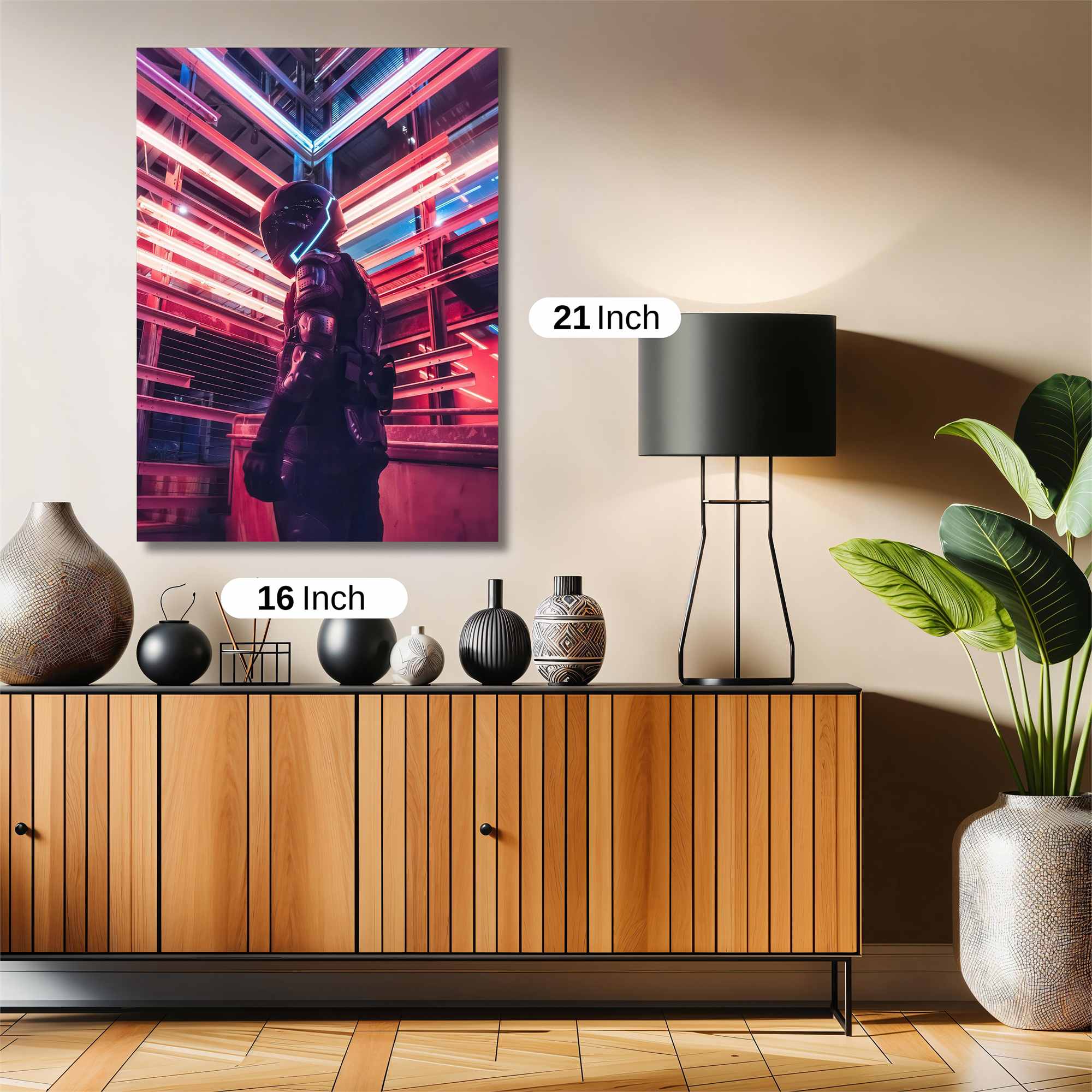 Neon Warrior Safe Wall Magnetic / M