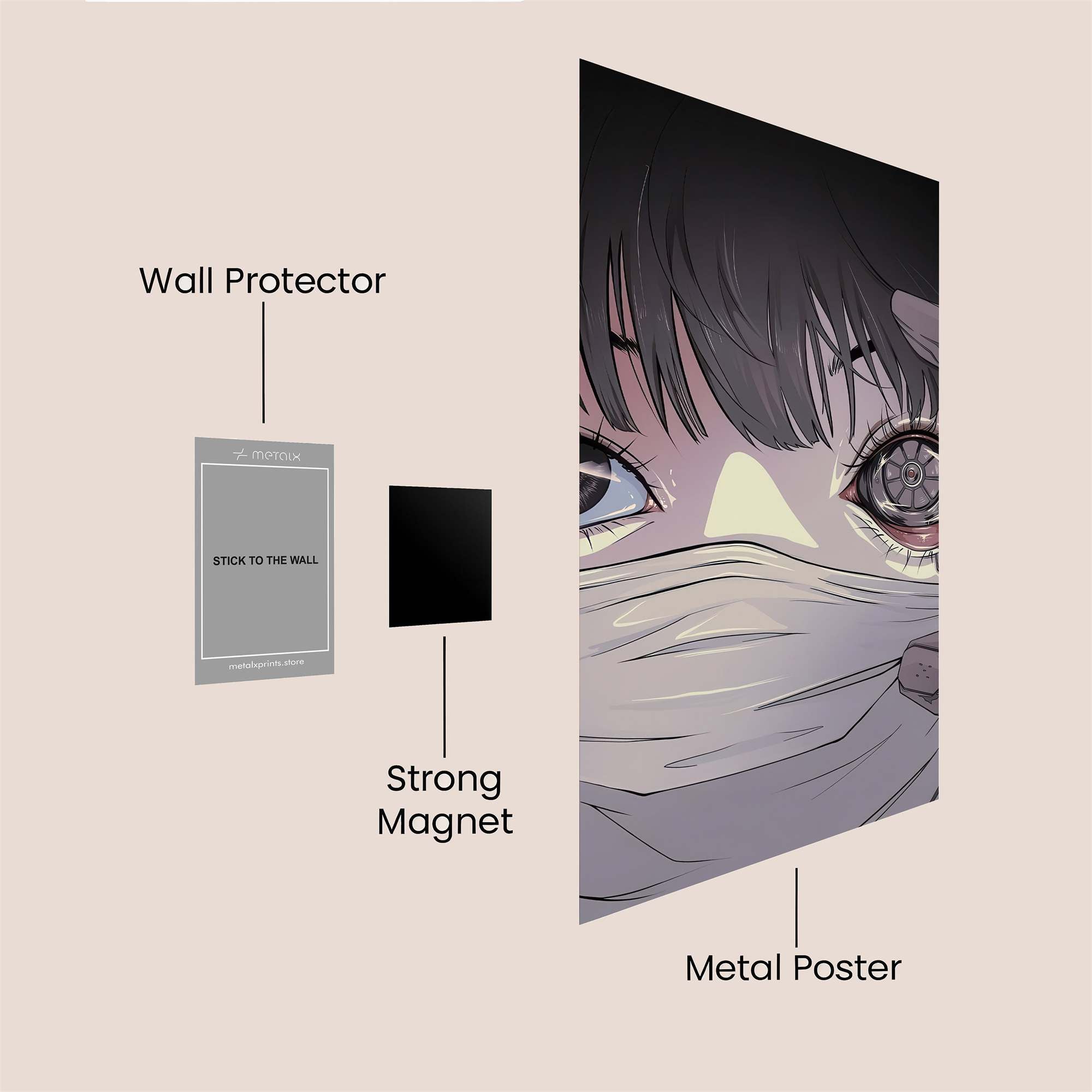 Cyber Enigma Safe Wall Magnetic / M