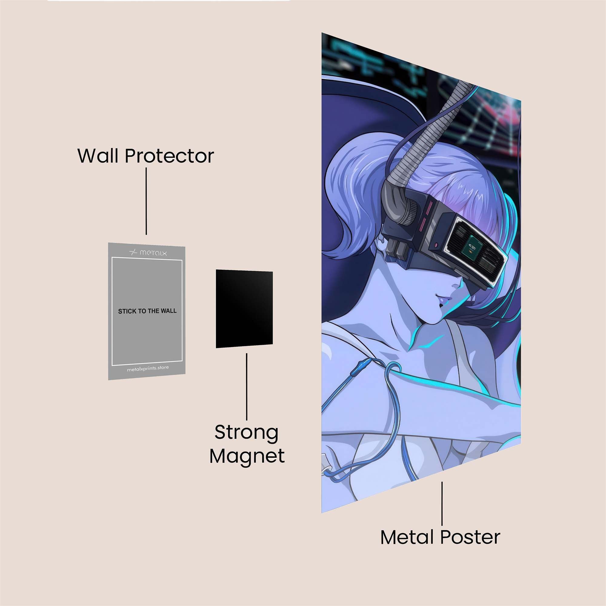 Virtual Serenity Safe Wall Magnetic / M