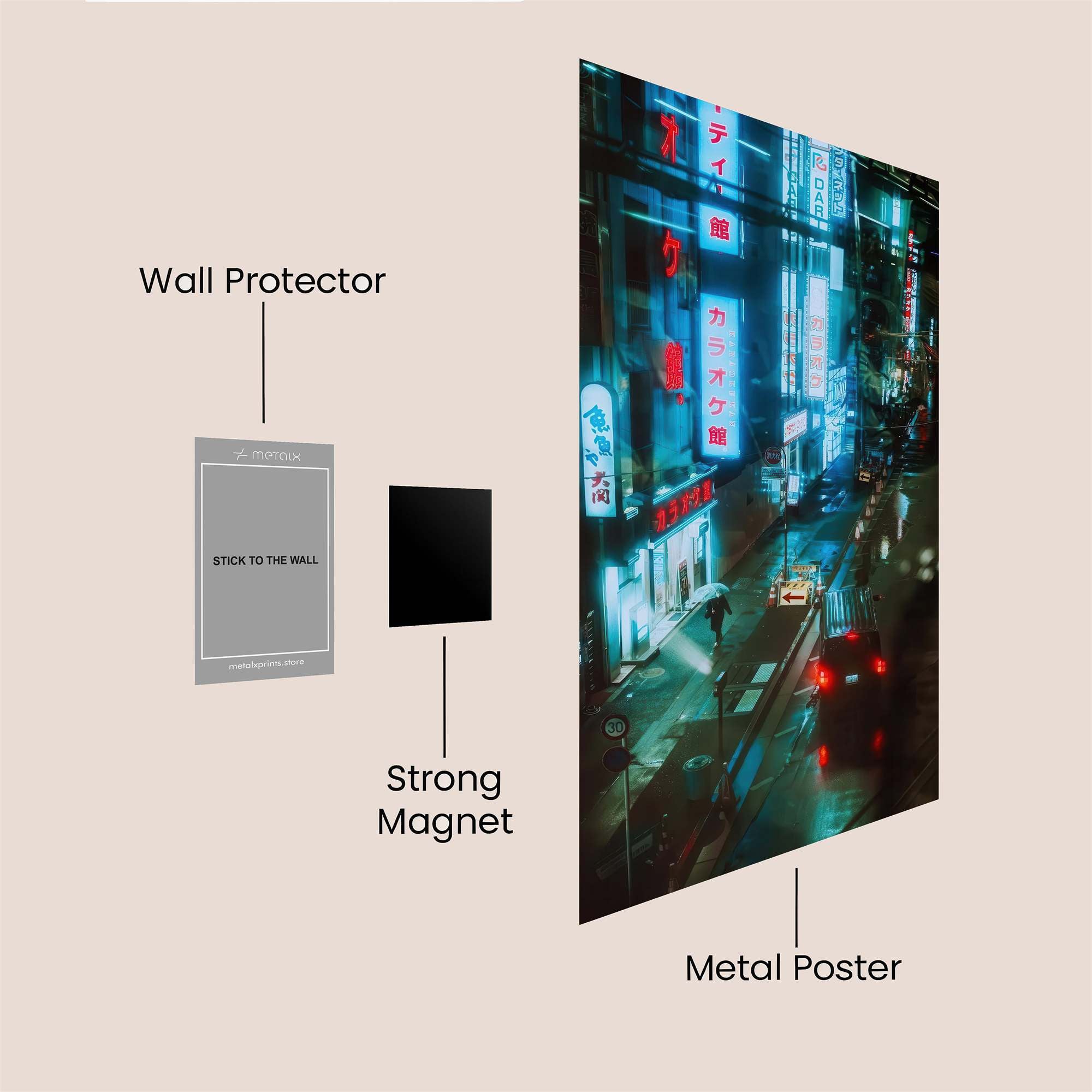 Neon Reverie Safe Wall Magnetic / M