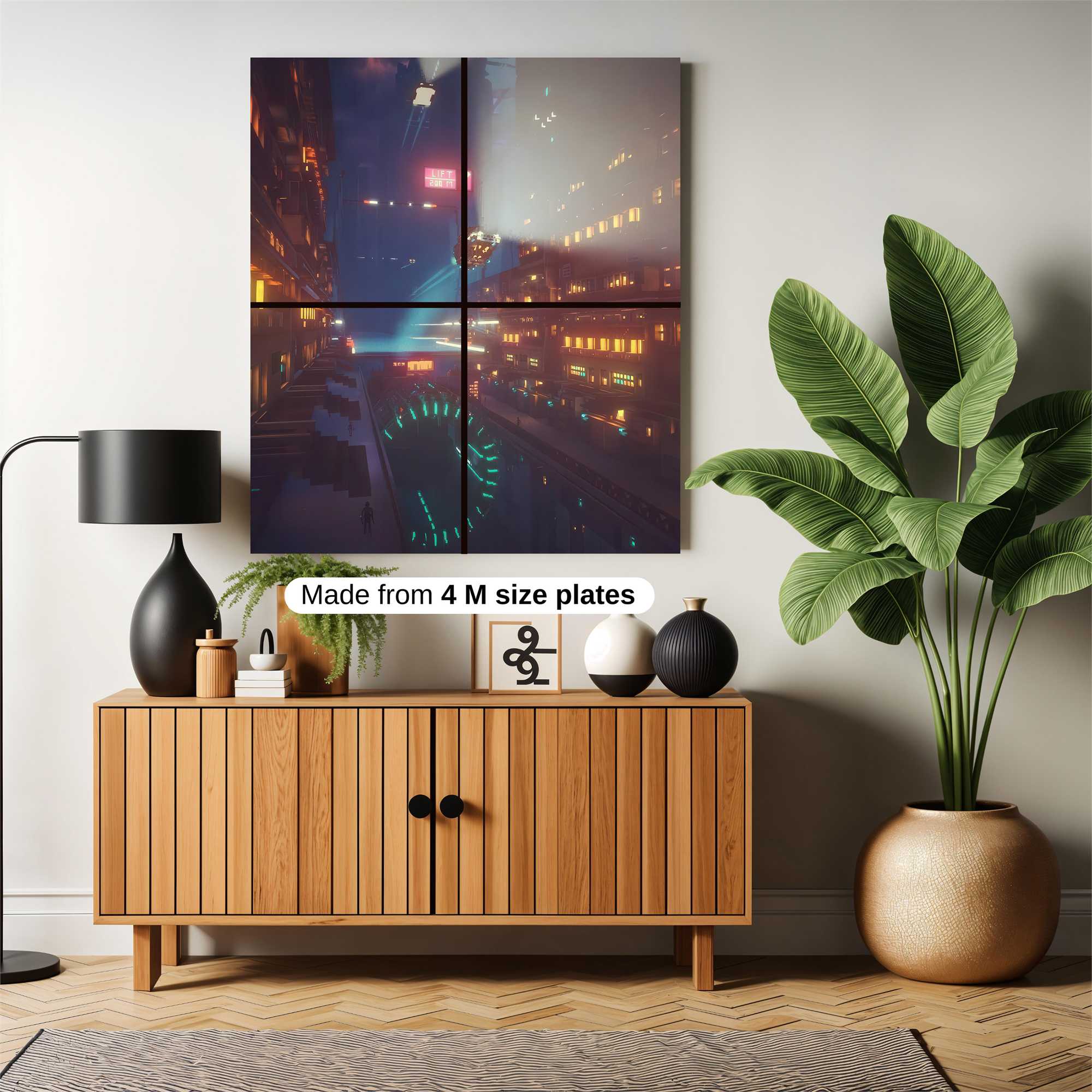 Cyberpunk Dreamscape Safe Wall Magnetic / M