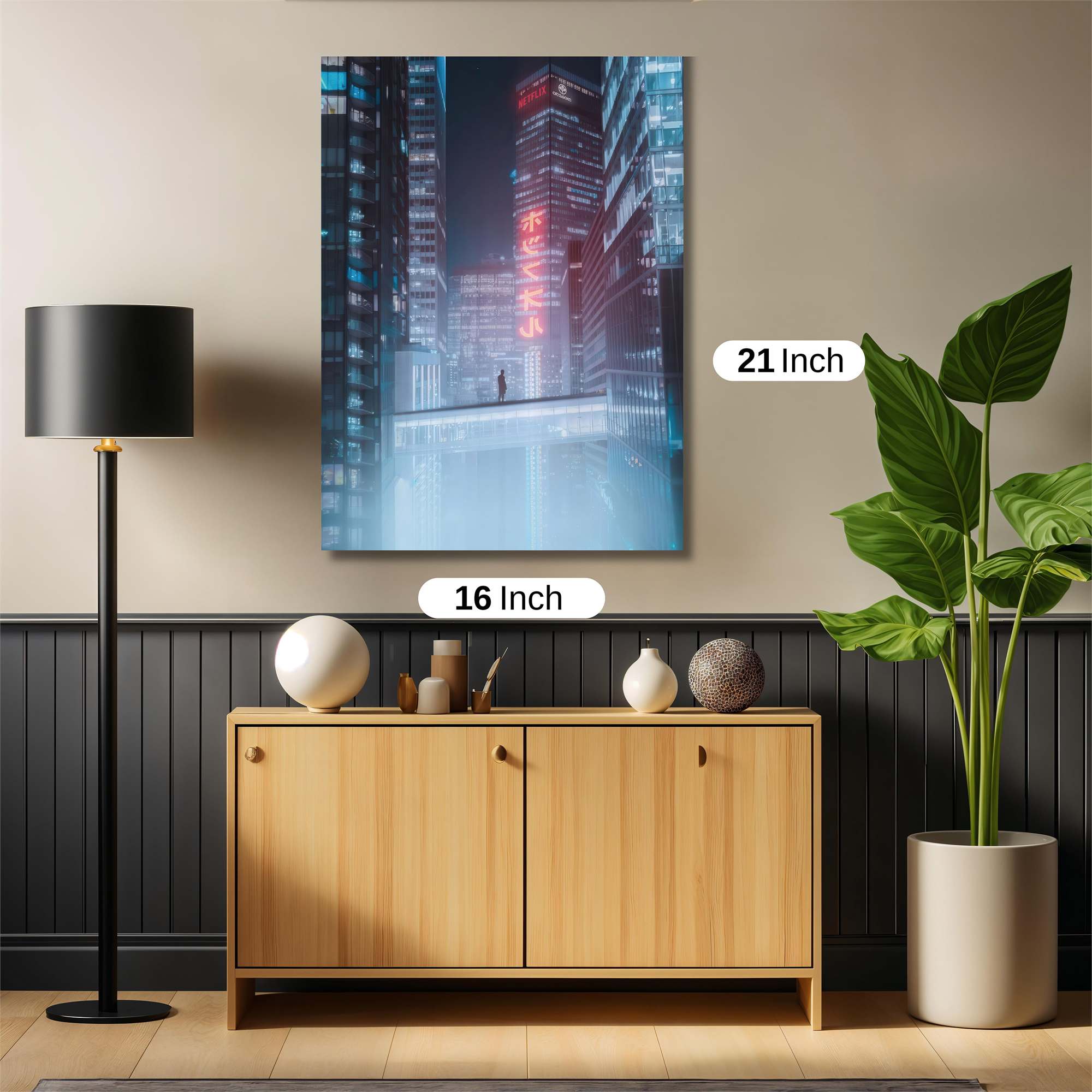 Neon Solitude Safe Wall Magnetic / M