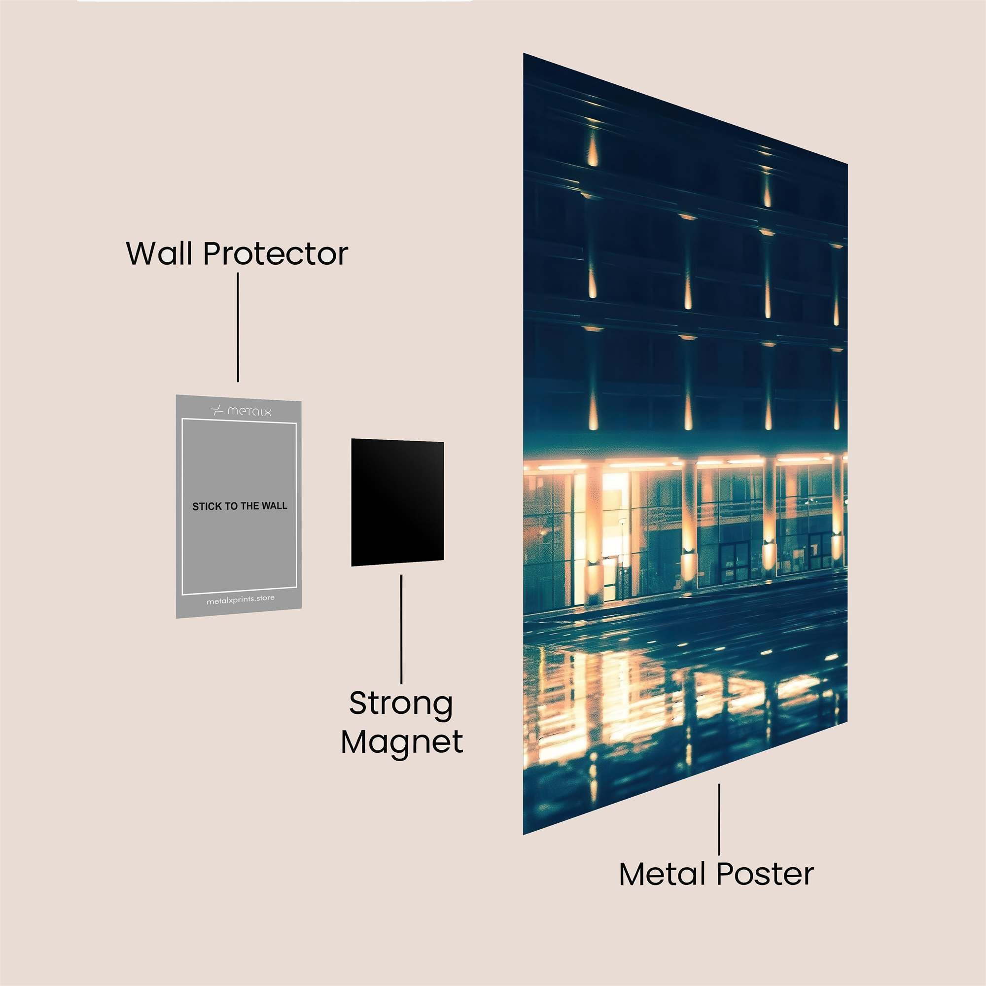 Nightly Reflections Safe Wall Magnetic / M
