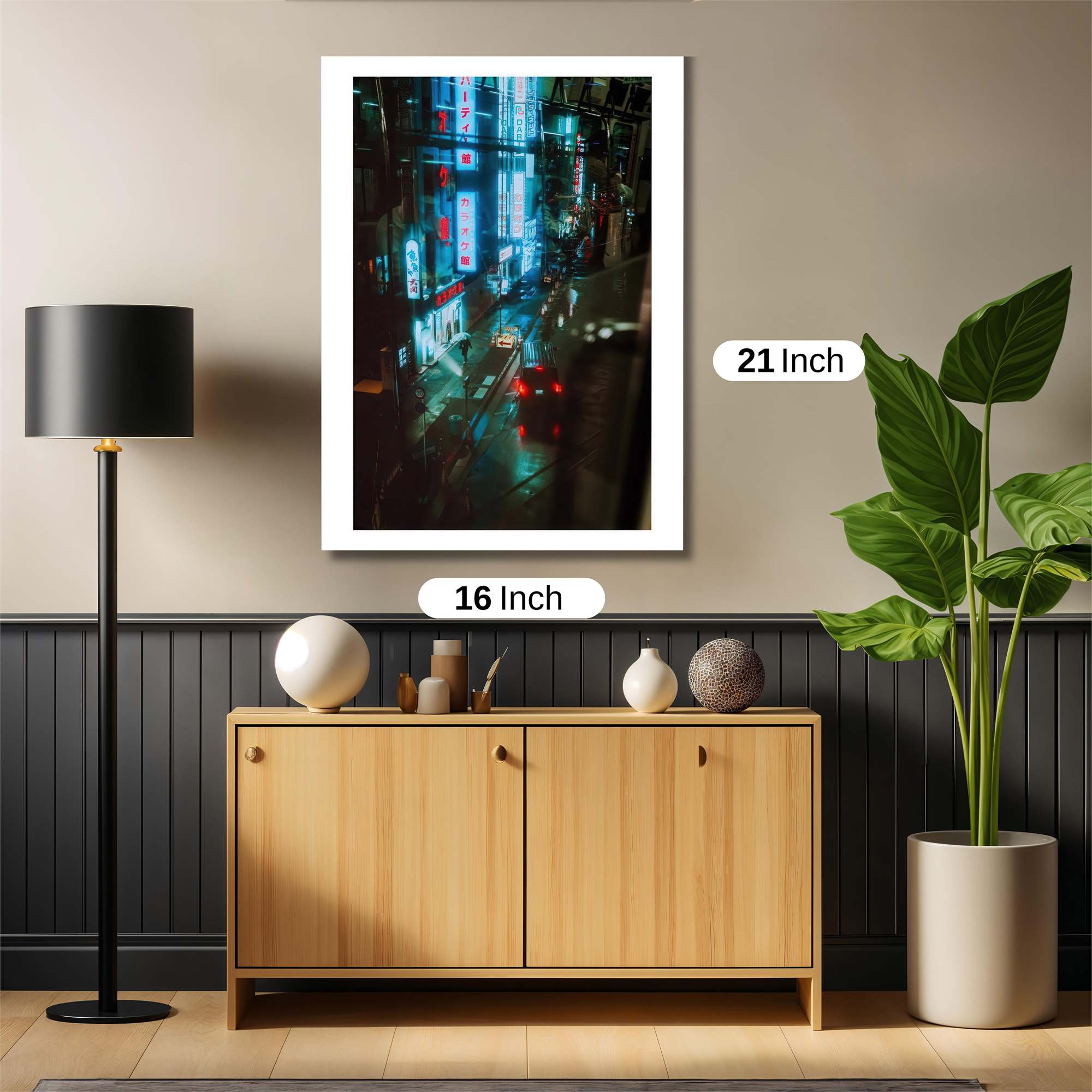 Neon Dreamscape Safe Wall Magnetic / M