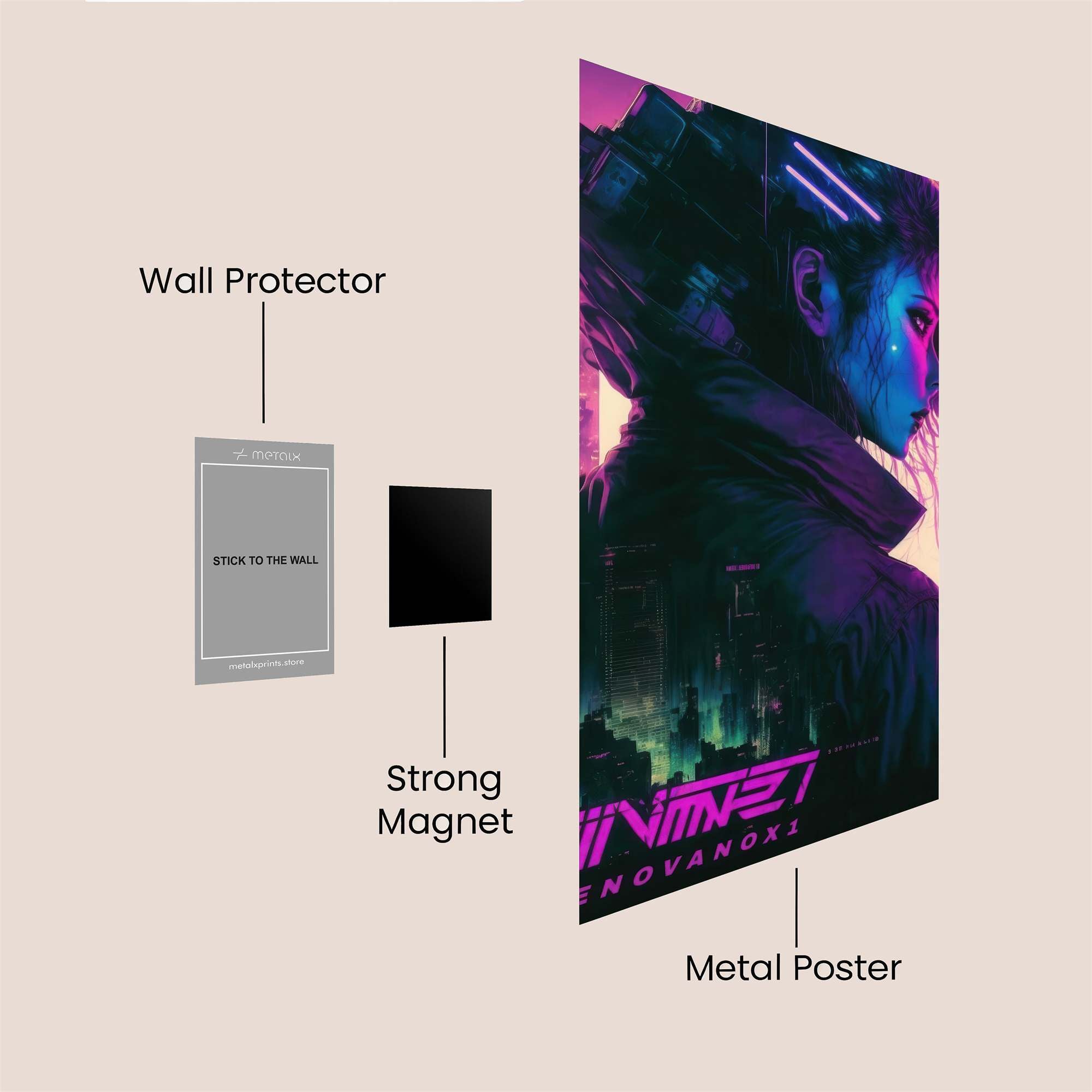 Kitsune Serenity Safe Wall Magnetic / M