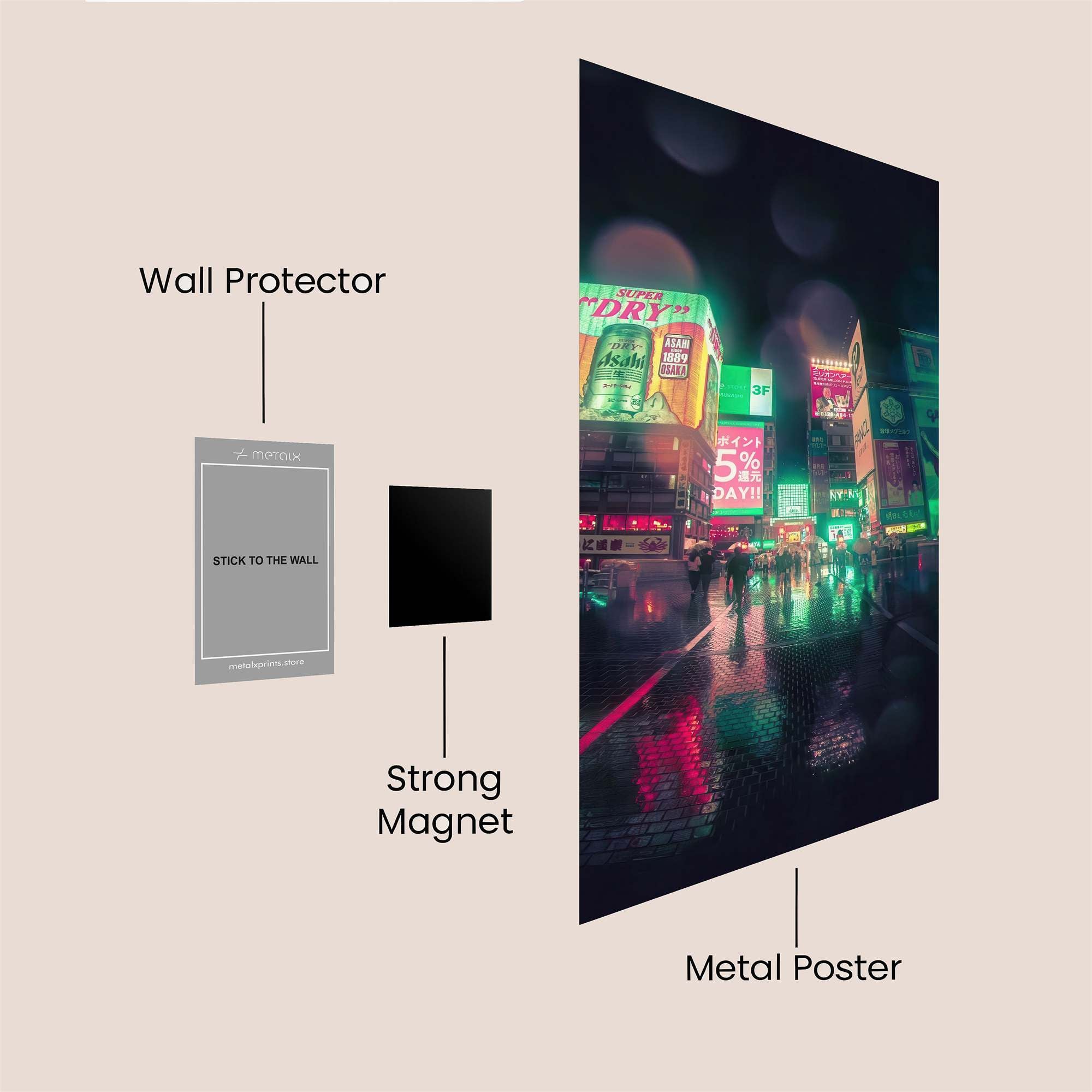 Neon Reverie Safe Wall Magnetic / M