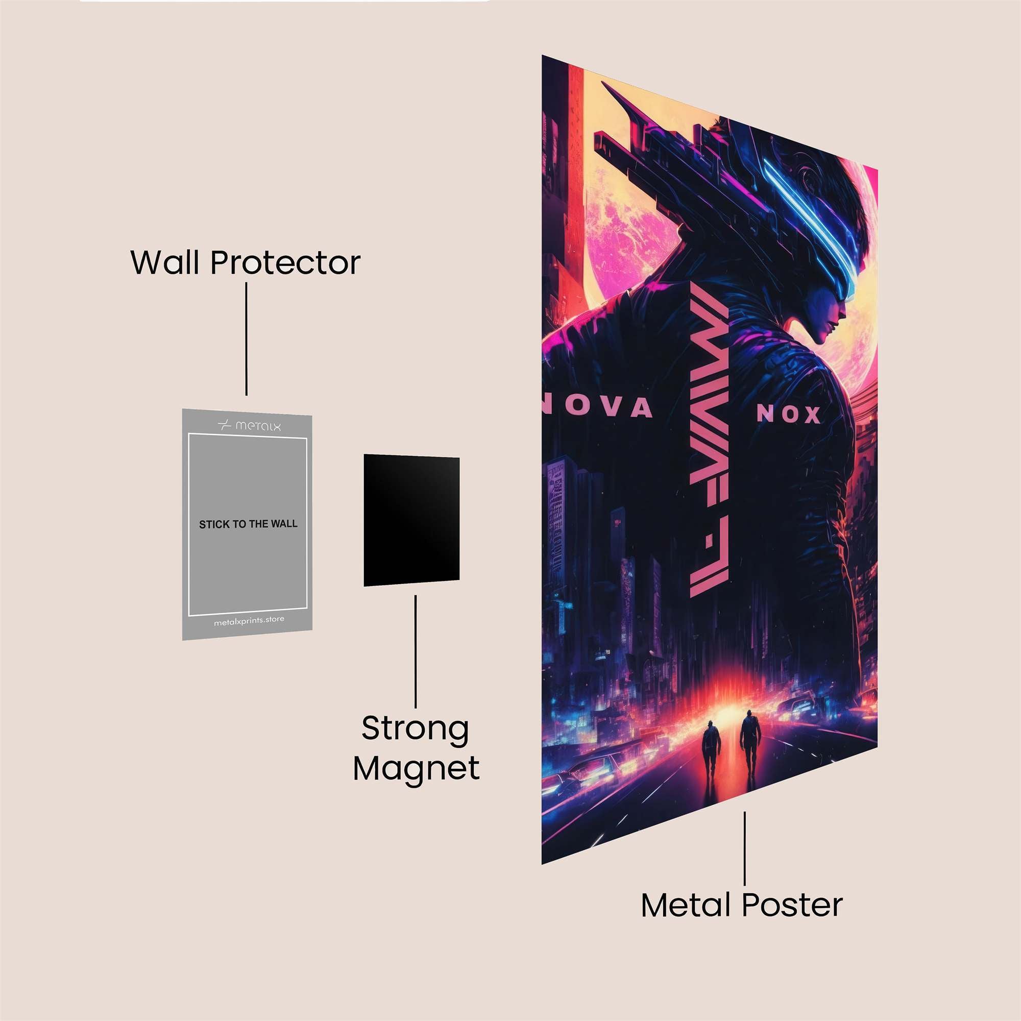 Cyber Twilight Safe Wall Magnetic / M