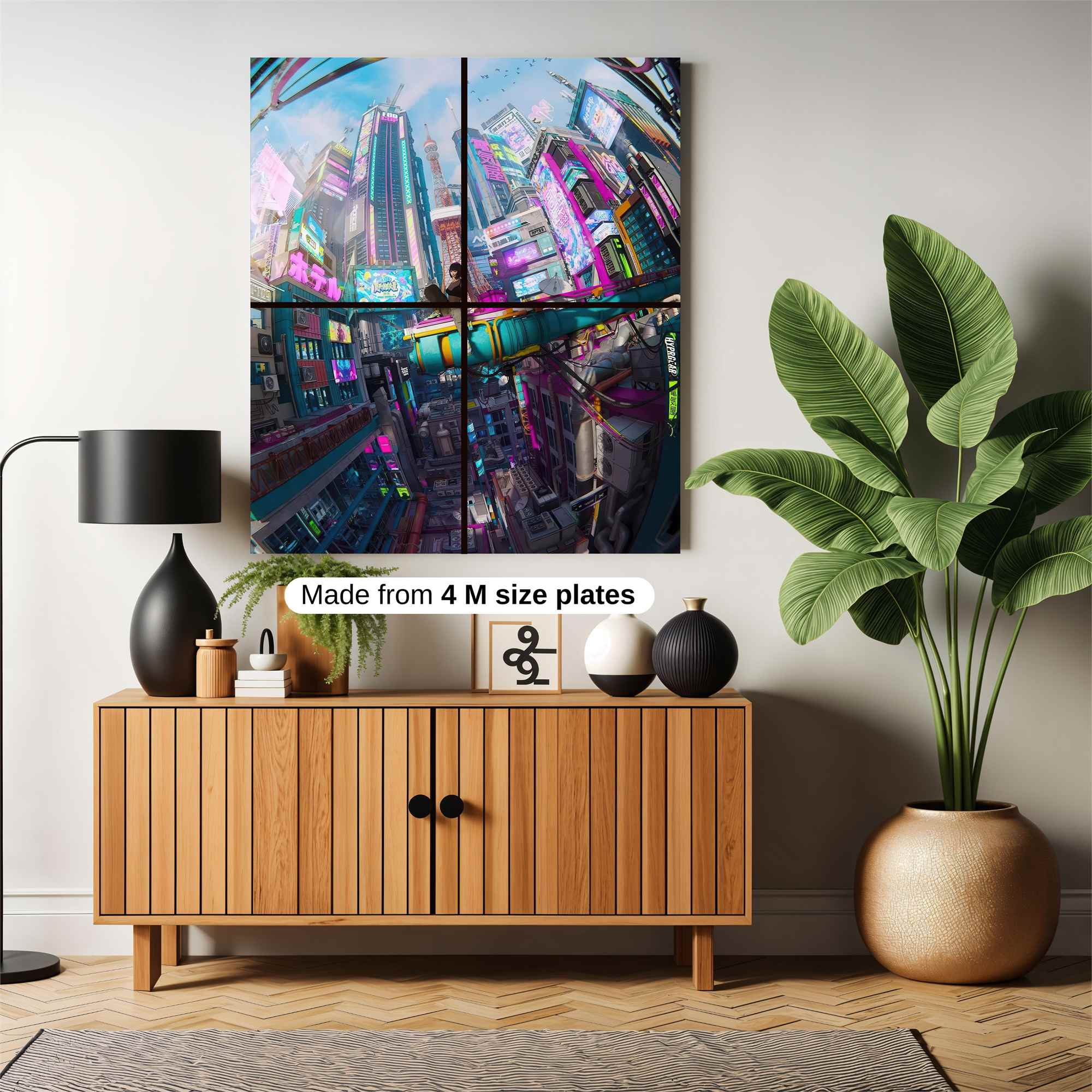 Futuristic Vibrance Safe Wall Magnetic / M