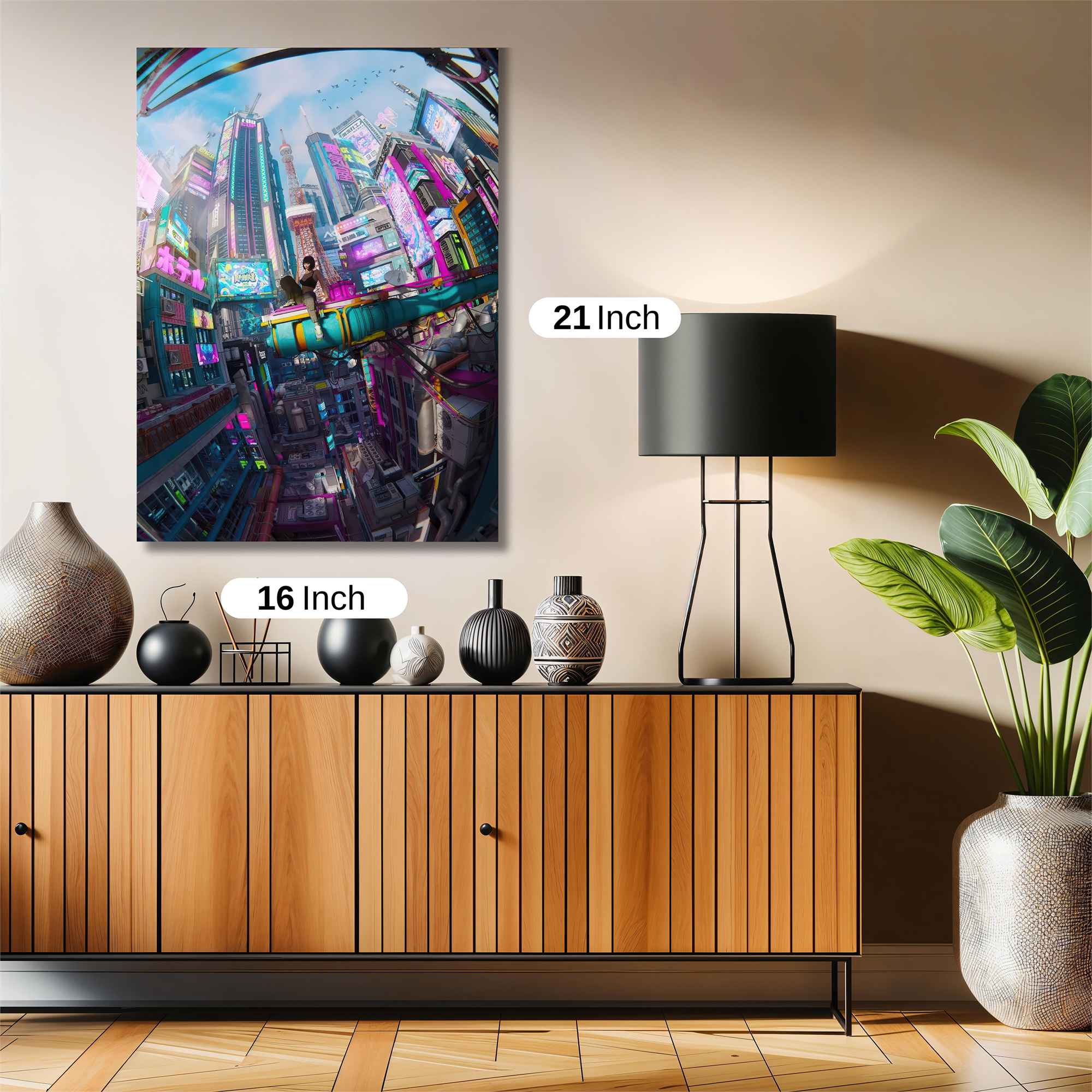 Futuristic Vibrance Safe Wall Magnetic / M