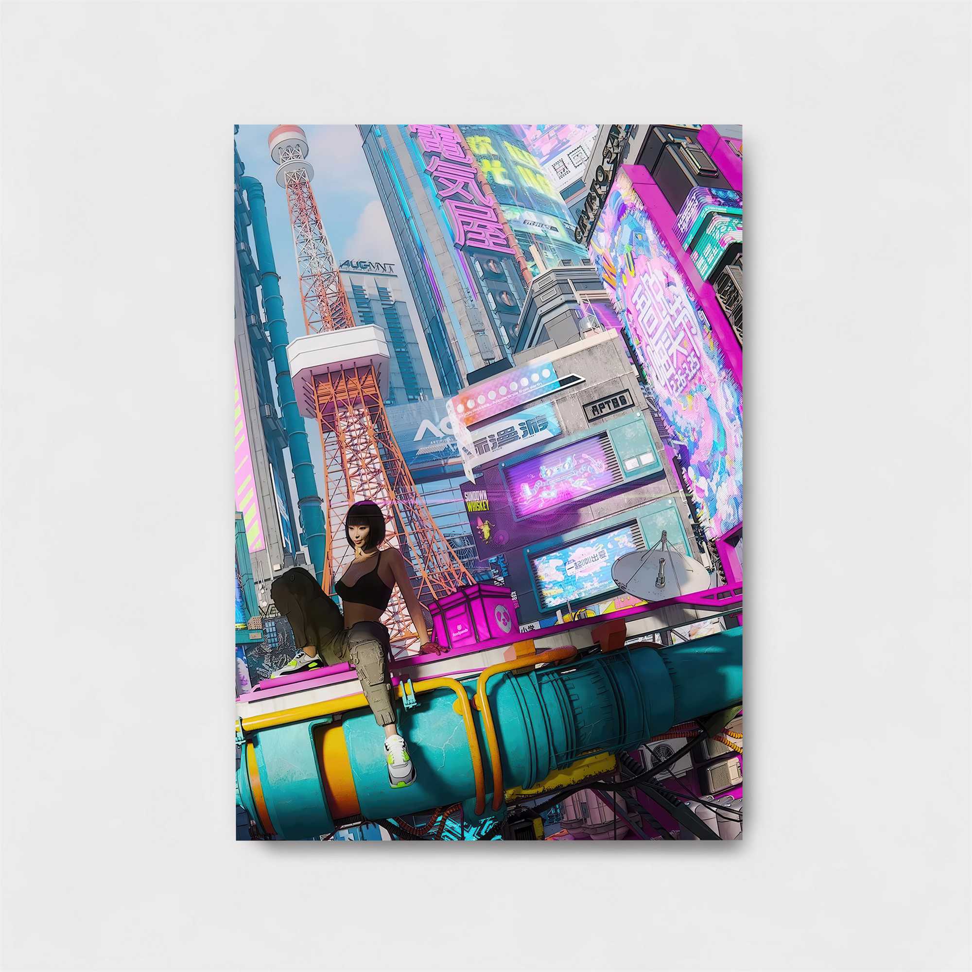 Cyberpunk Vibe Safe Wall Magnetic / M