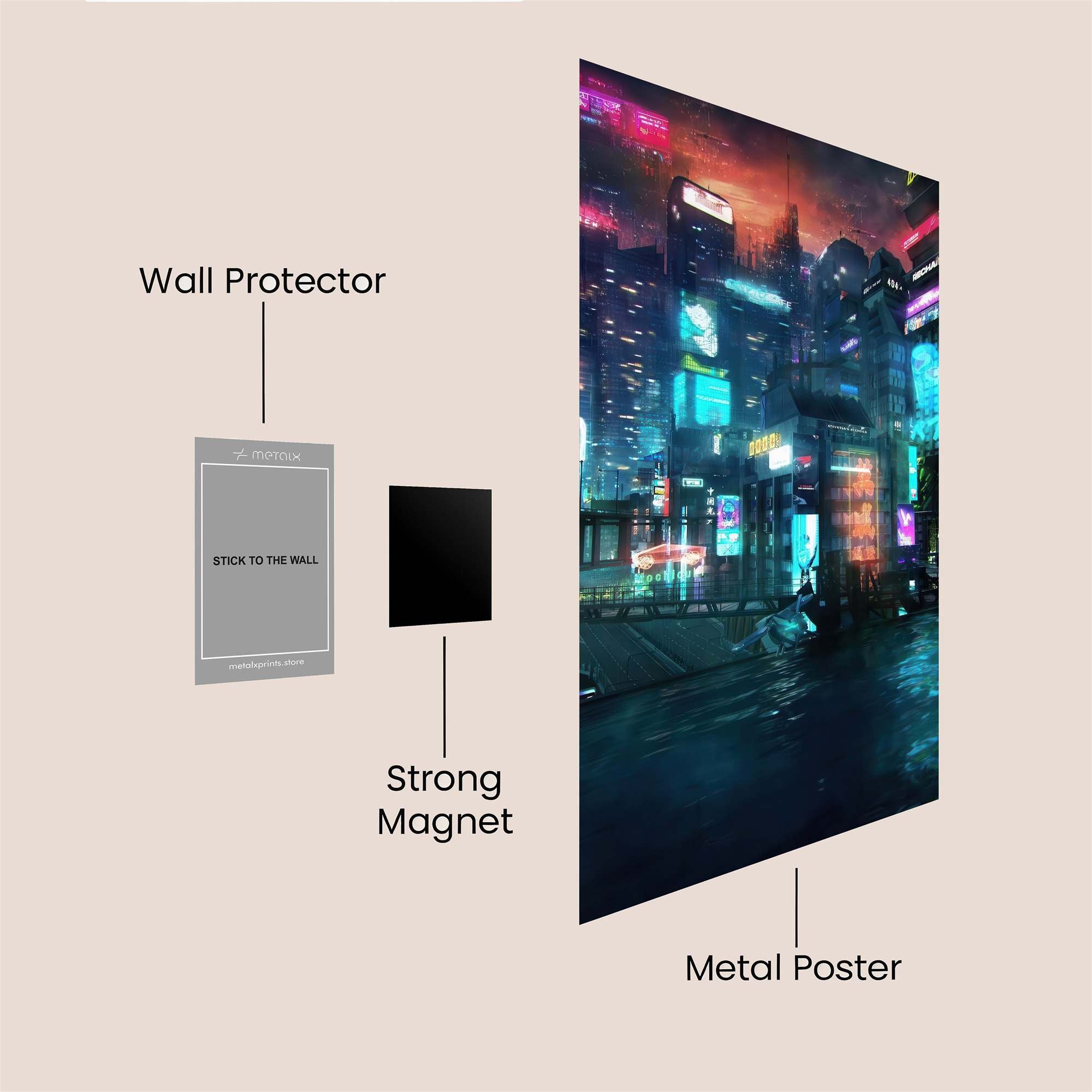 Neon Reverie Safe Wall Magnetic / M
