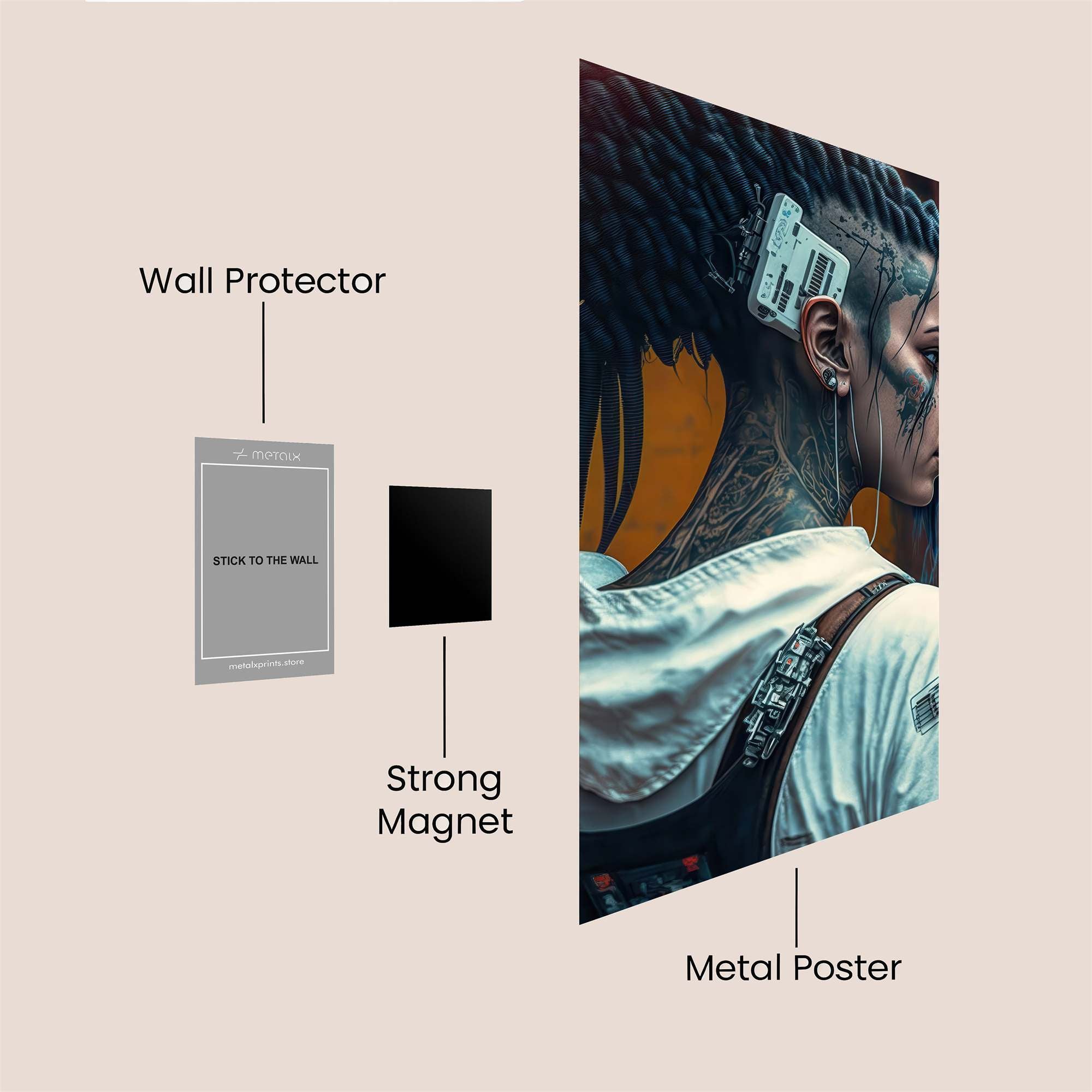 Cybernetic Reverie Safe Wall Magnetic / M