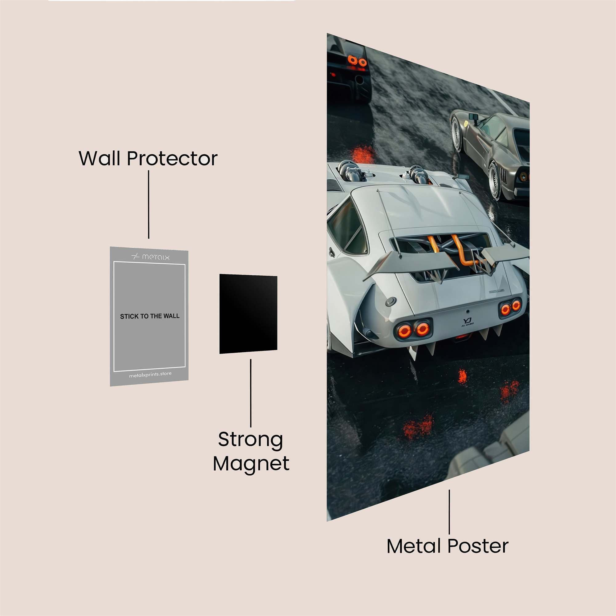 Cyber Rebel Safe Wall Magnetic / M